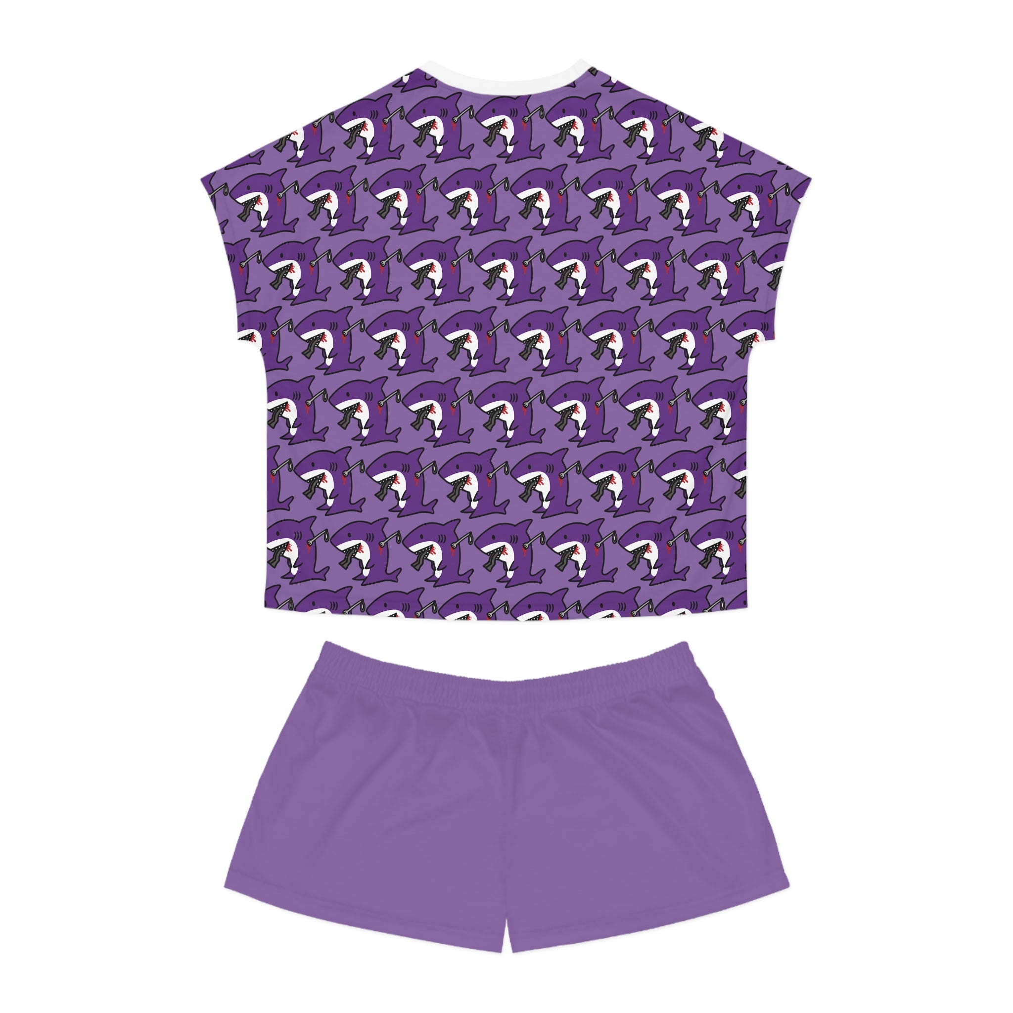 Slit Gill Purple Pajama Set