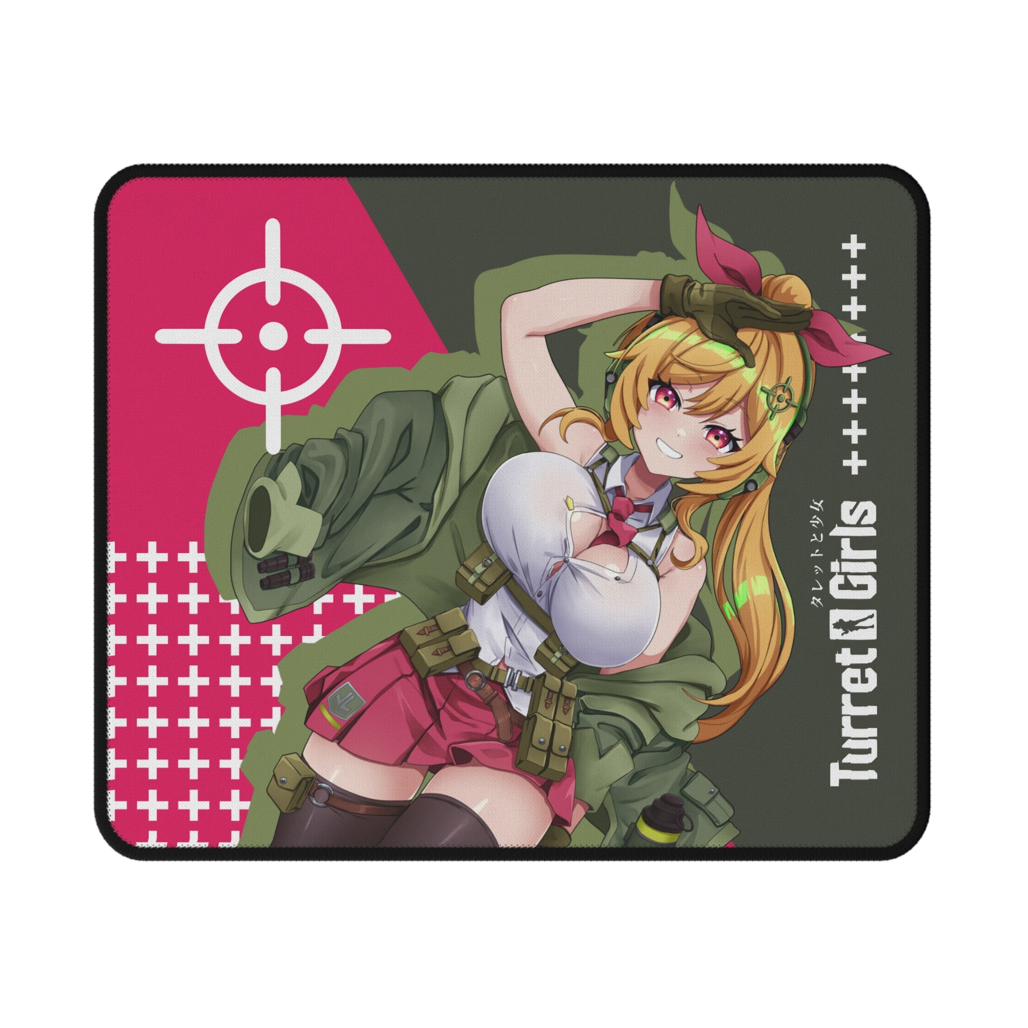 タレットガールズ LOCK ON ノンスリップゲーミングマウスパッド