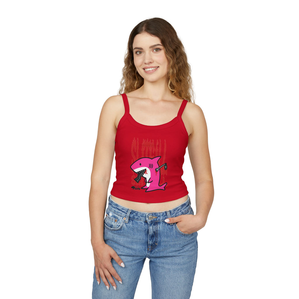 Slitgill Pink Spaghetti Strap Tank Top