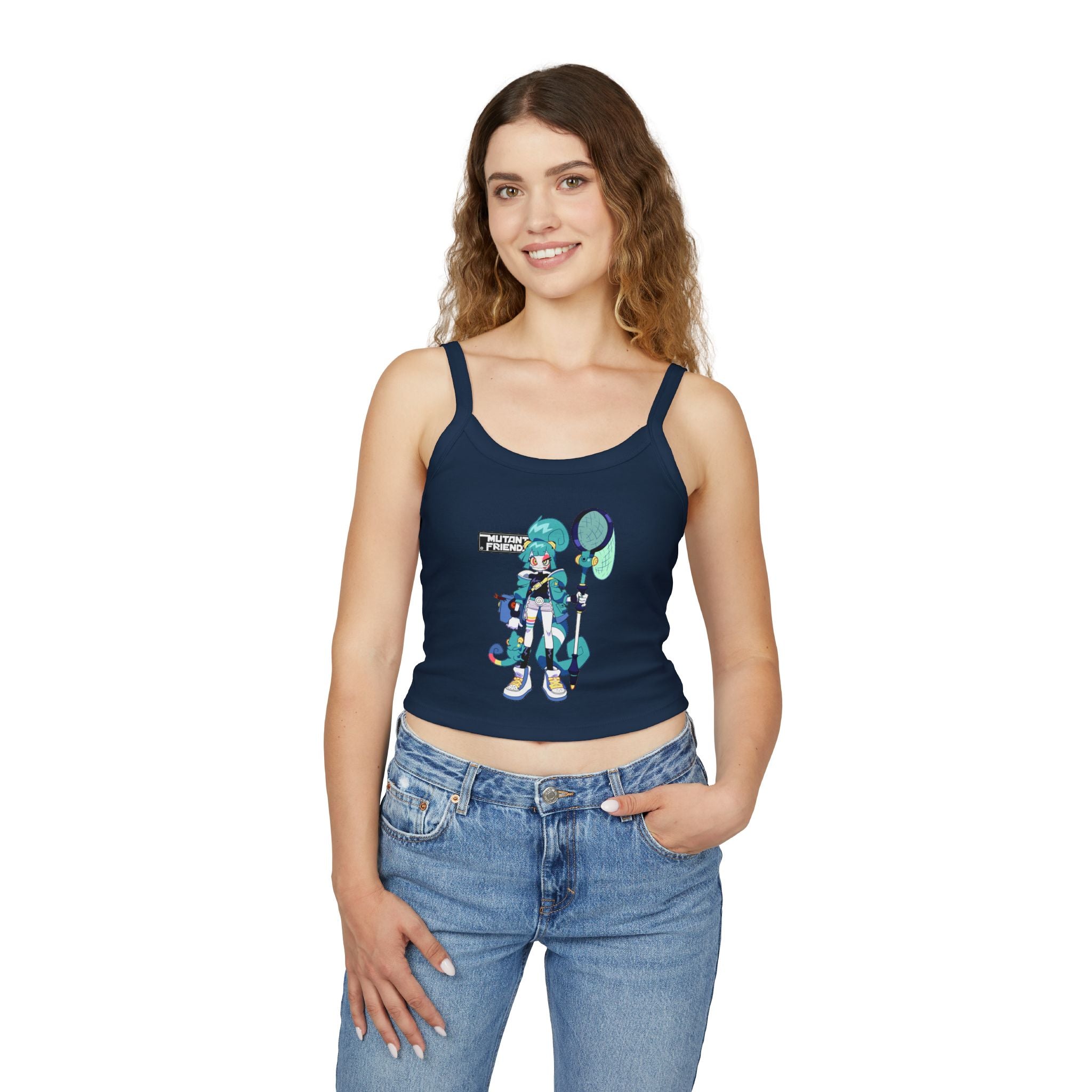 NelNal Mutant friends Spaghetti Strap Tank Top