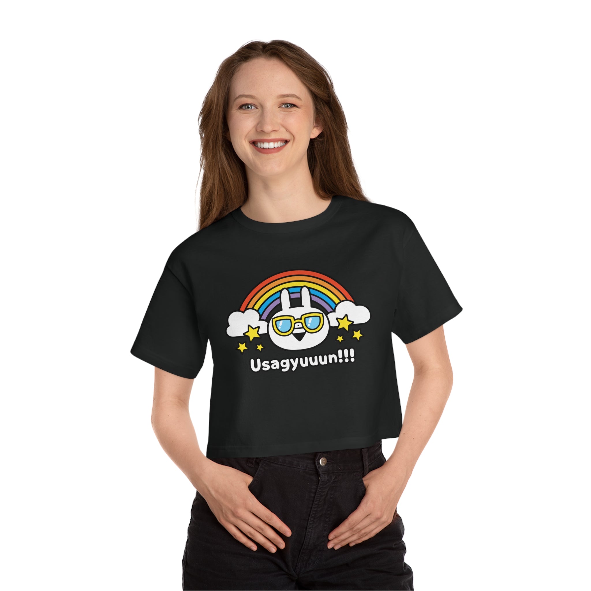 Usagyuuun T Champion Women's Heritage Cropped T-Shirt