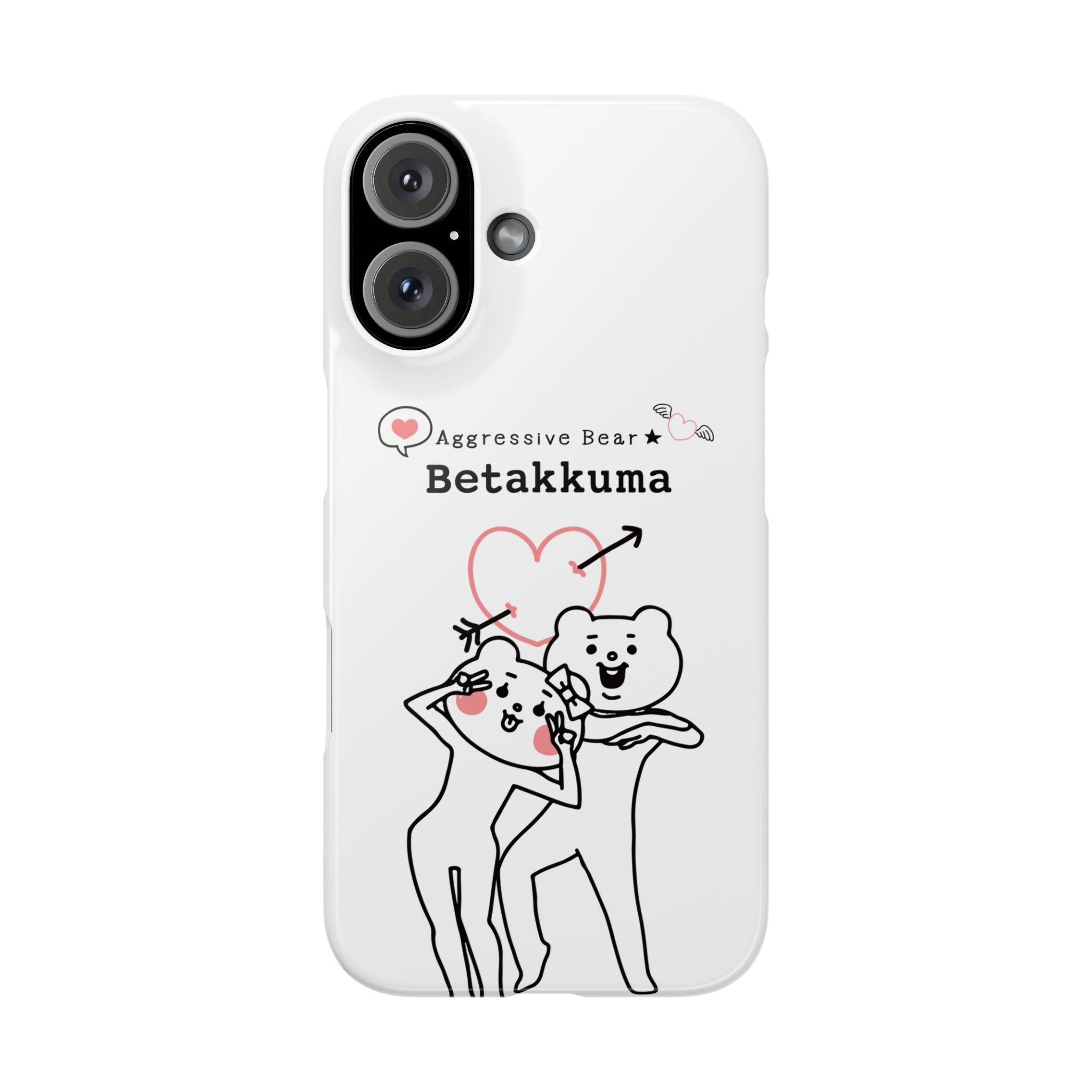 Betakkuma Arrow Heart Phone Case