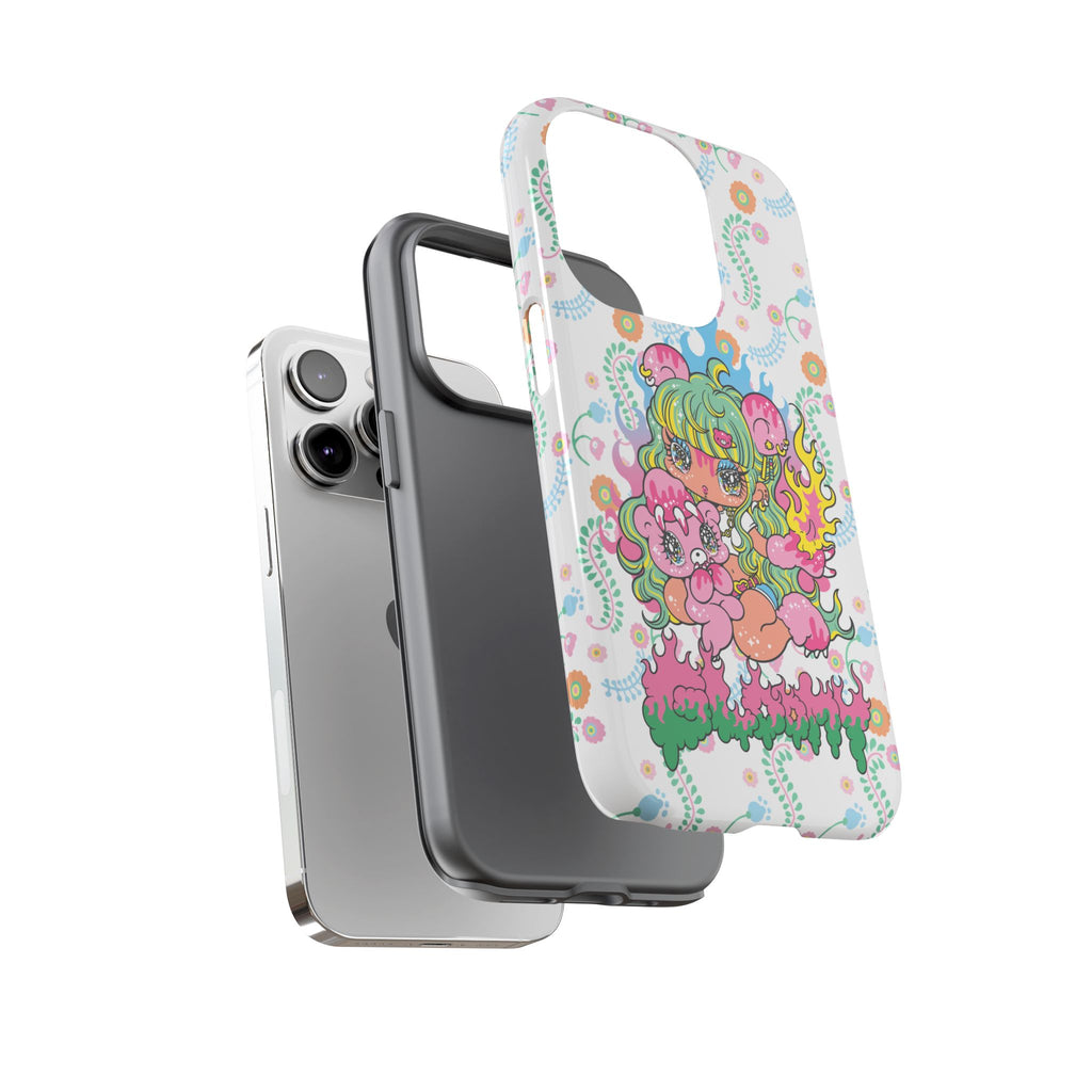 YURIE SEKIYA X GLOOMY BEAR ⭐️ FIRE GIRL PHONE CASE
