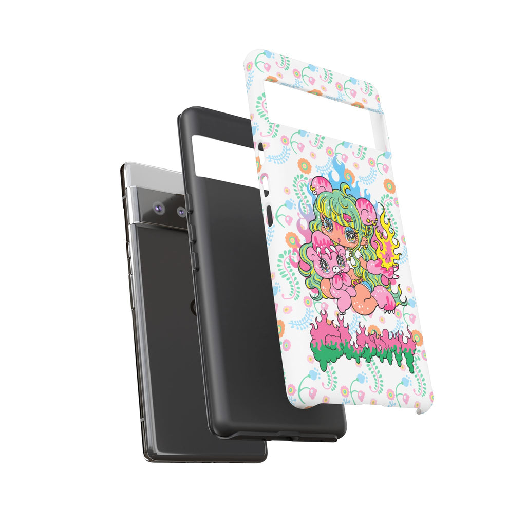 YURIE SEKIYA X GLOOMY BEAR ⭐️ FIRE GIRL PHONE CASE
