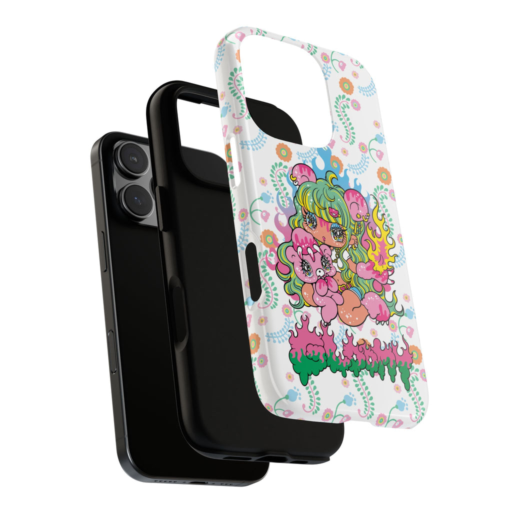 YURIE SEKIYA X GLOOMY BEAR ⭐️ FIRE GIRL PHONE CASE