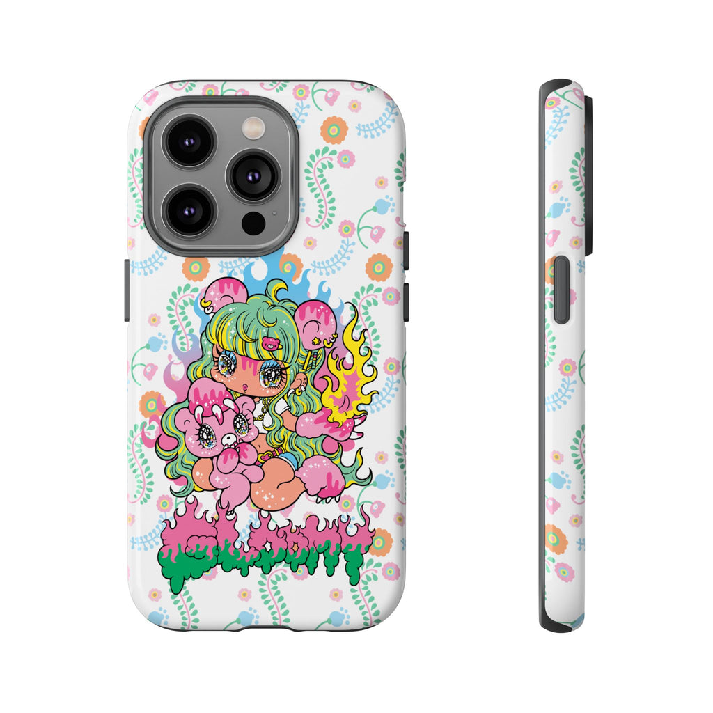 YURIE SEKIYA X GLOOMY BEAR ⭐️ FIRE GIRL PHONE CASE