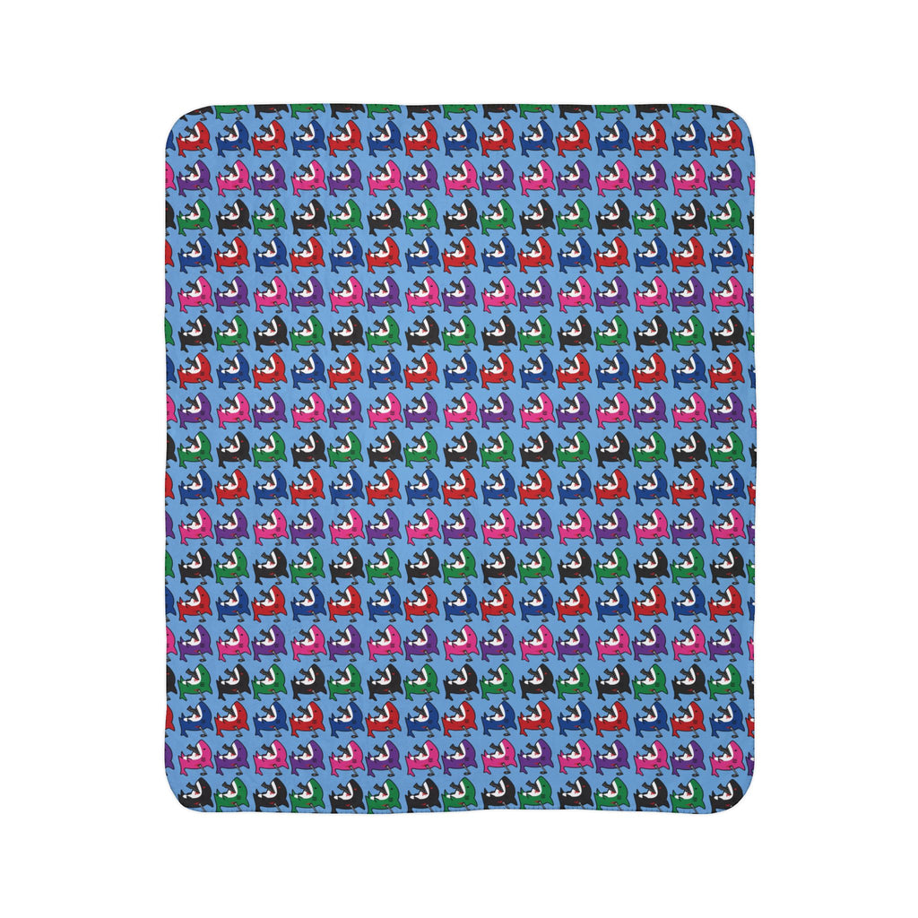 Slit Gill Fleece Sherpa Blanket
