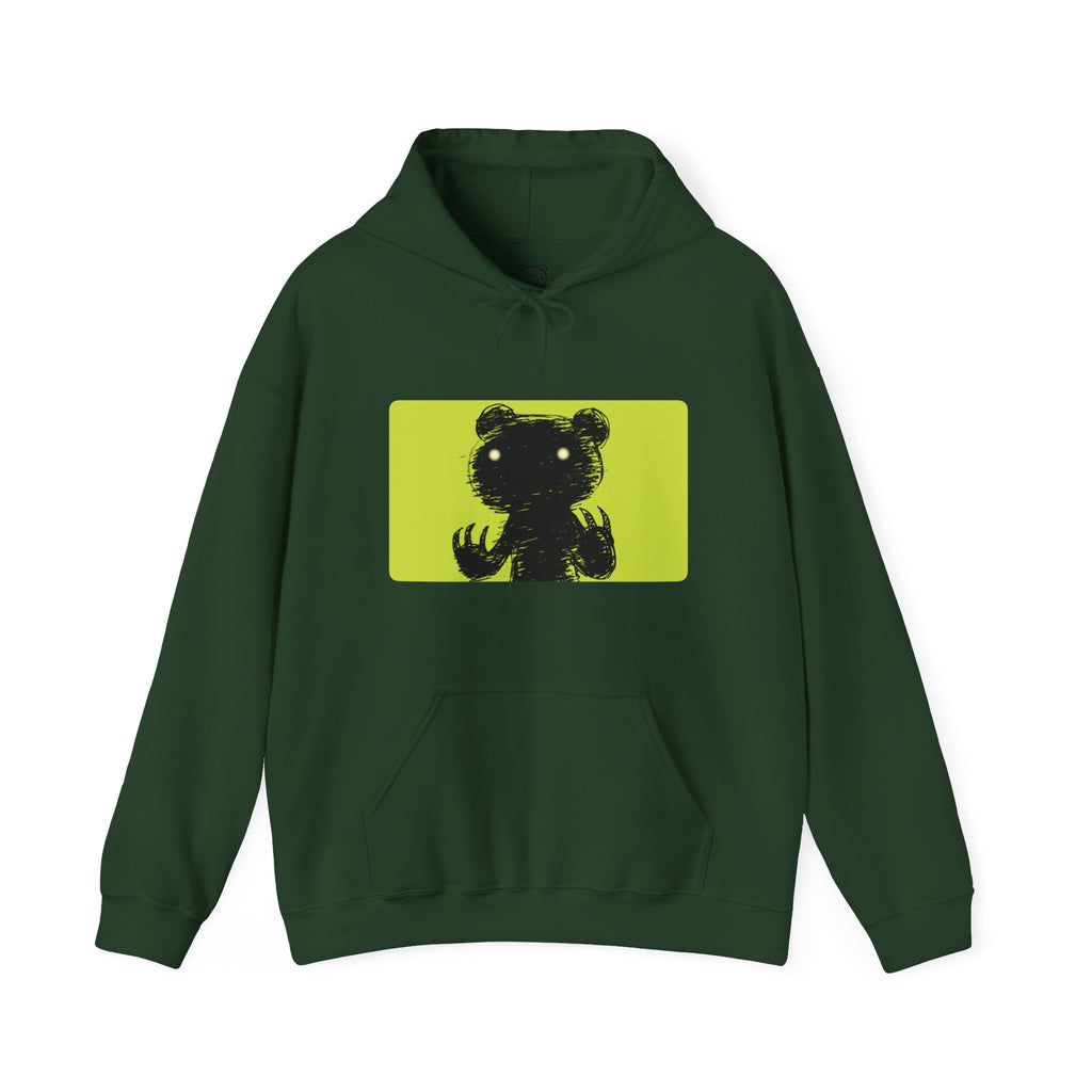 Green Block Abstraction Gloomy Bear Hoodie