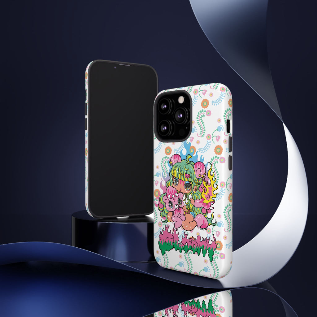YURIE SEKIYA X GLOOMY BEAR ⭐️ FIRE GIRL PHONE CASE