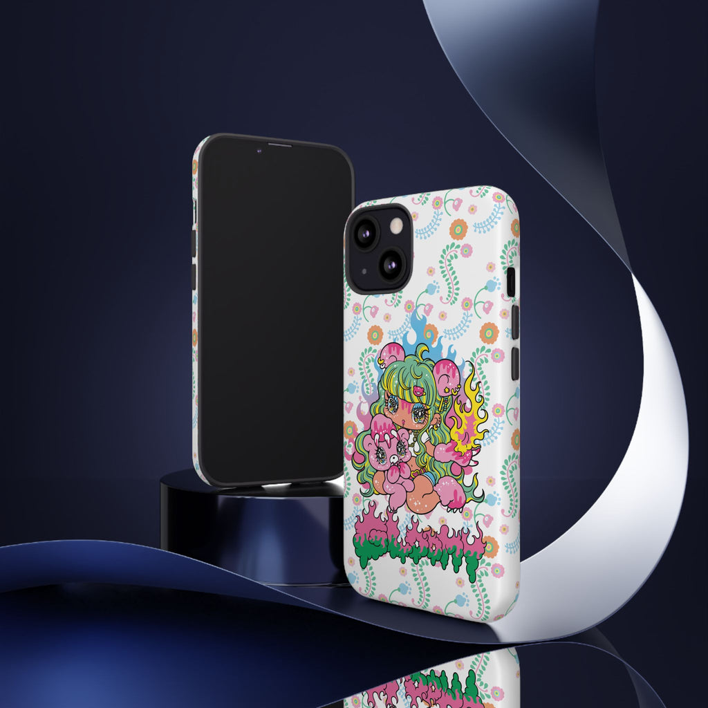 YURIE SEKIYA X GLOOMY BEAR ⭐️ FIRE GIRL PHONE CASE