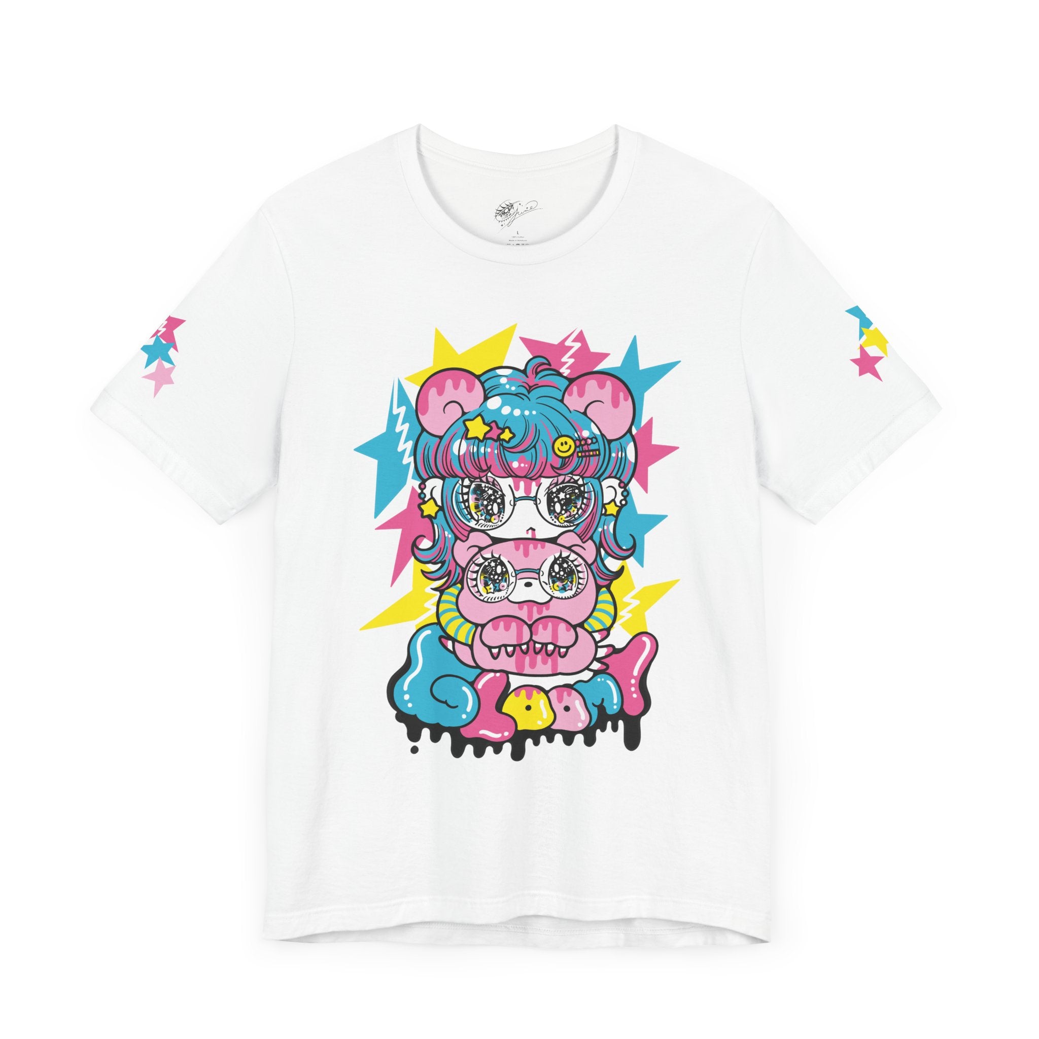 YURIE SEKIYA X GLOOMY BEAR🌟 STARRY GAL 2024 ユニセックス 半袖Tシャツ