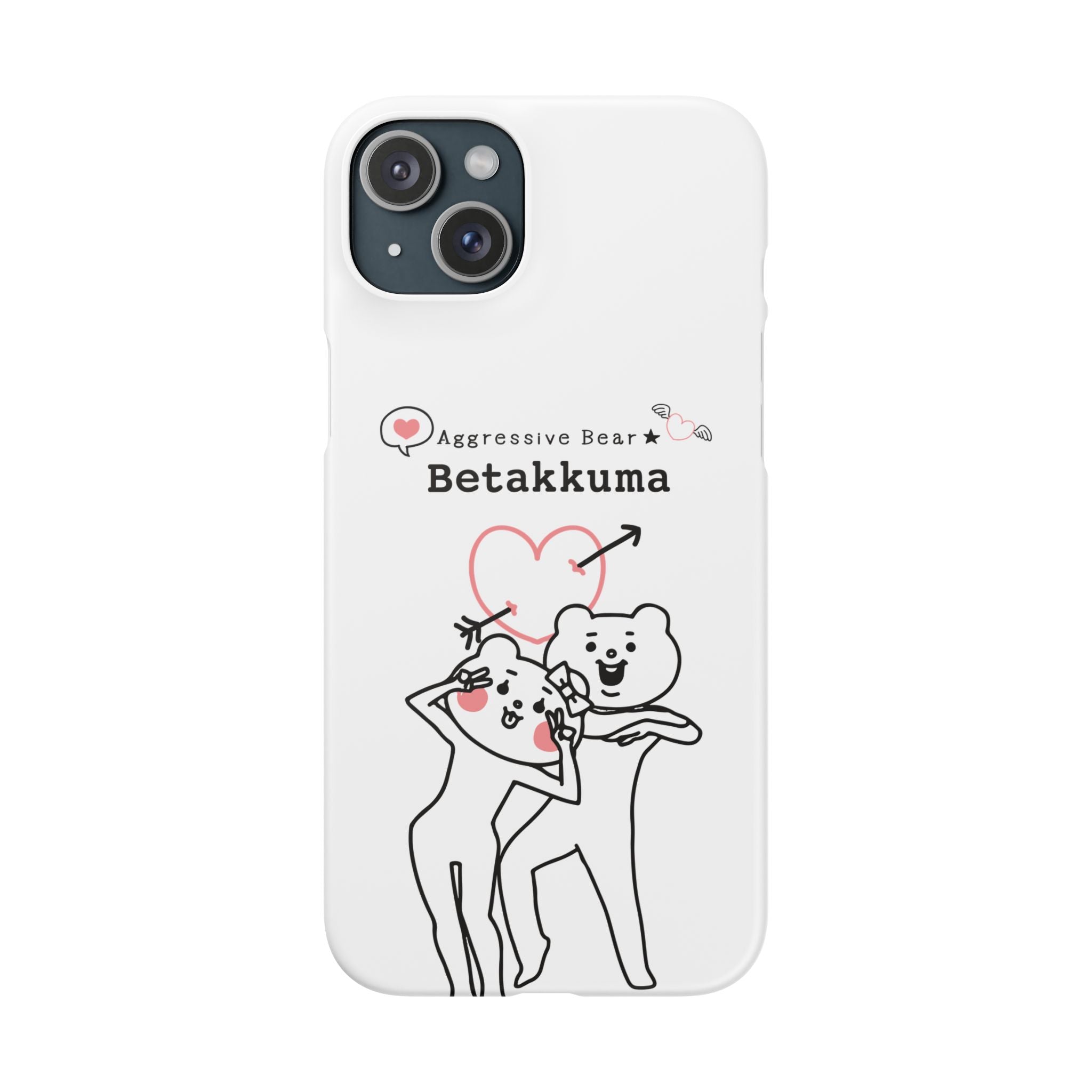 Betakkuma Arrow Heart Phone Case