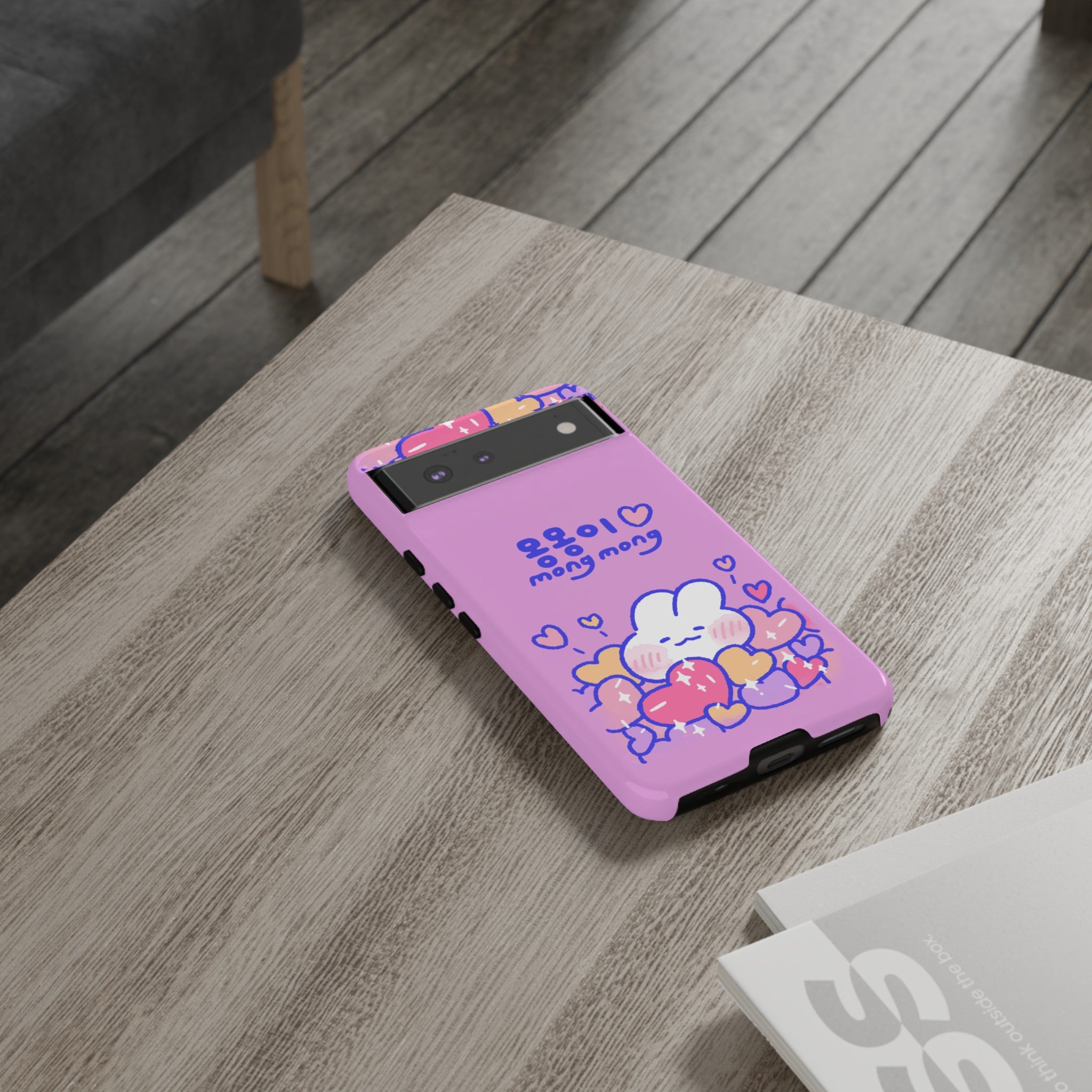 Lovely Mong Mong Heart Bath Phone Case