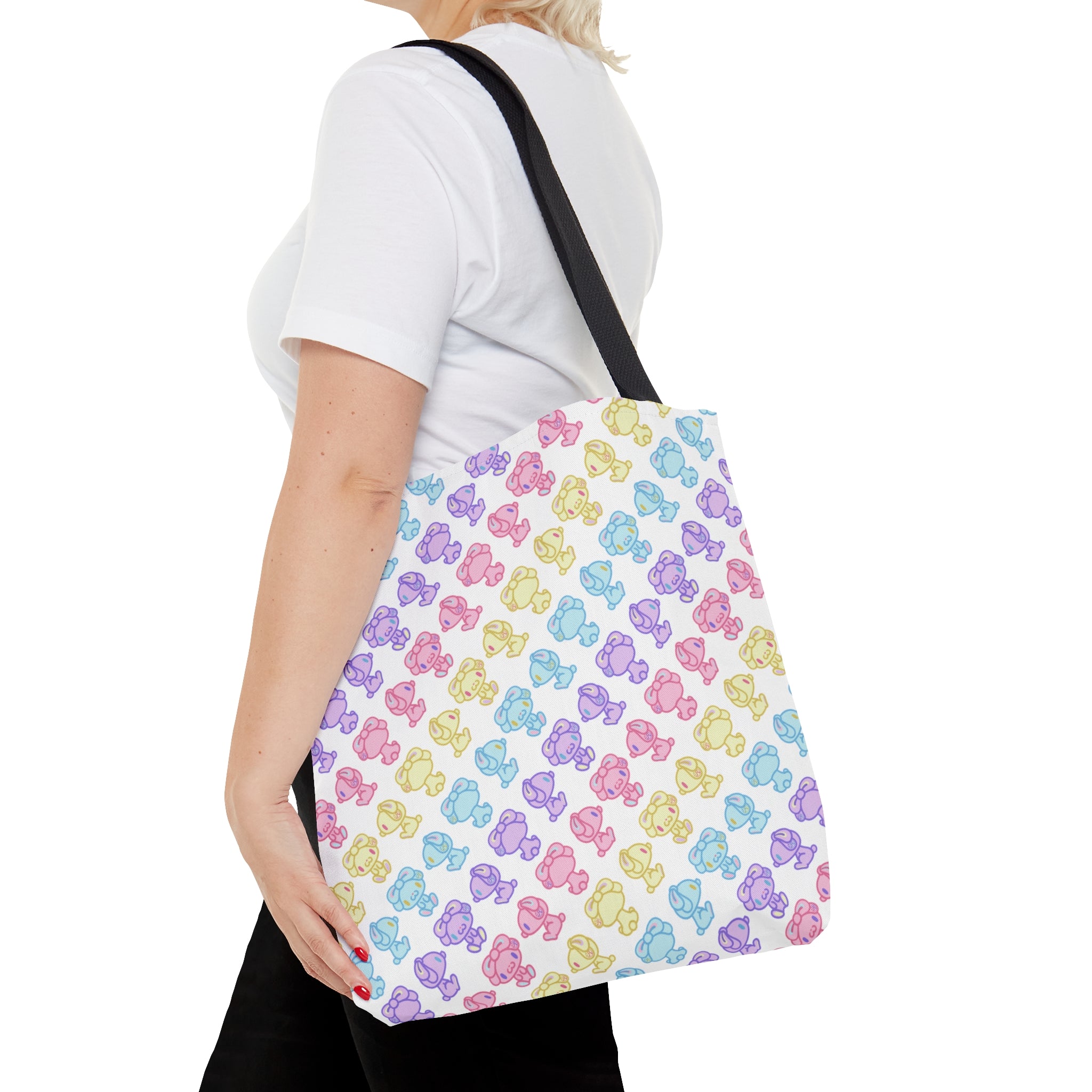 All Purpose Bunny Rotating Pastel Tote Bag