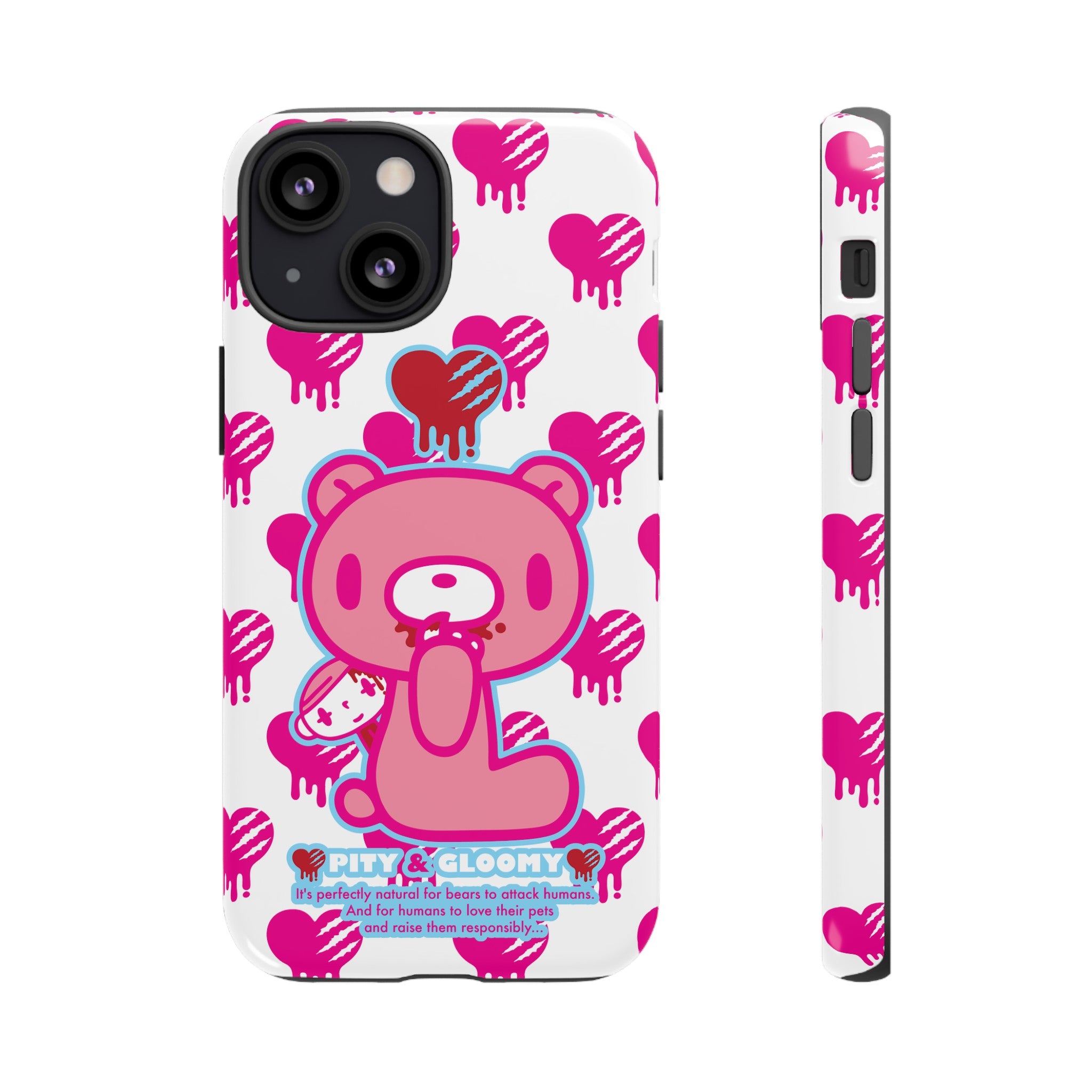 Gloomy Bear White Phone Case