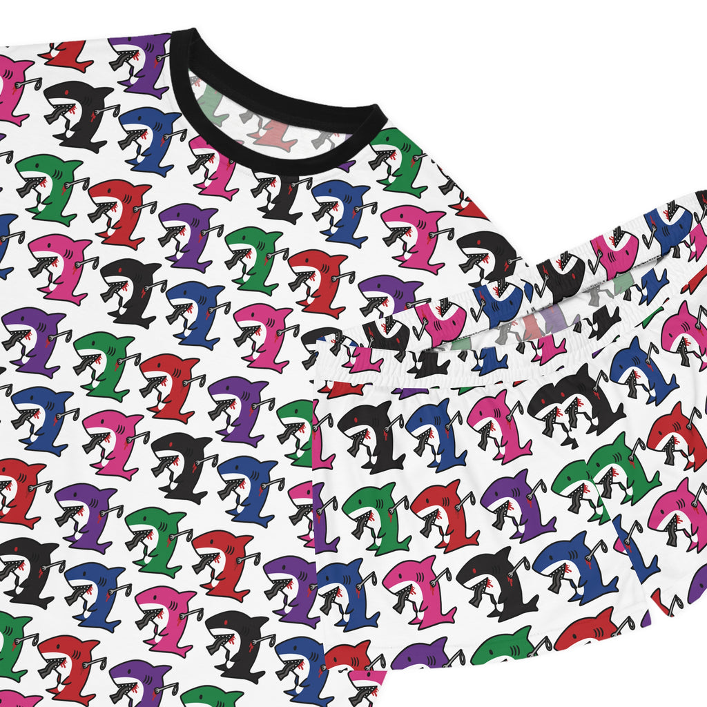 Slit Gill pattern Pajama Set