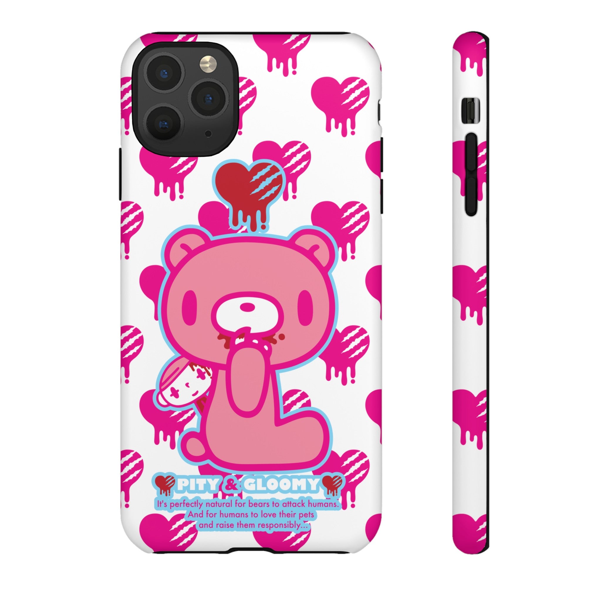 Gloomy Bear White Phone Case