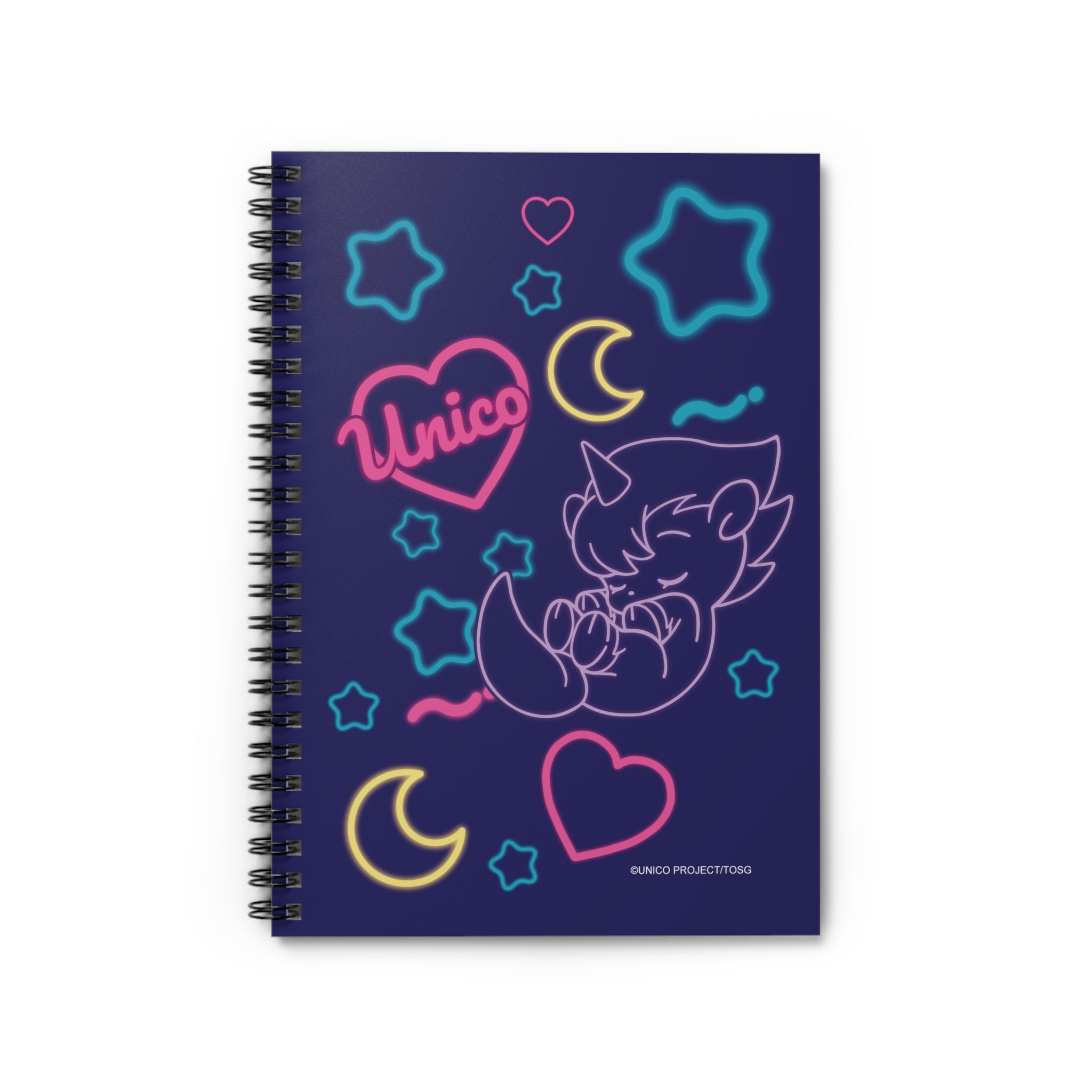 Unico - Neon Sleeping Ruled Line Spiral Notebook