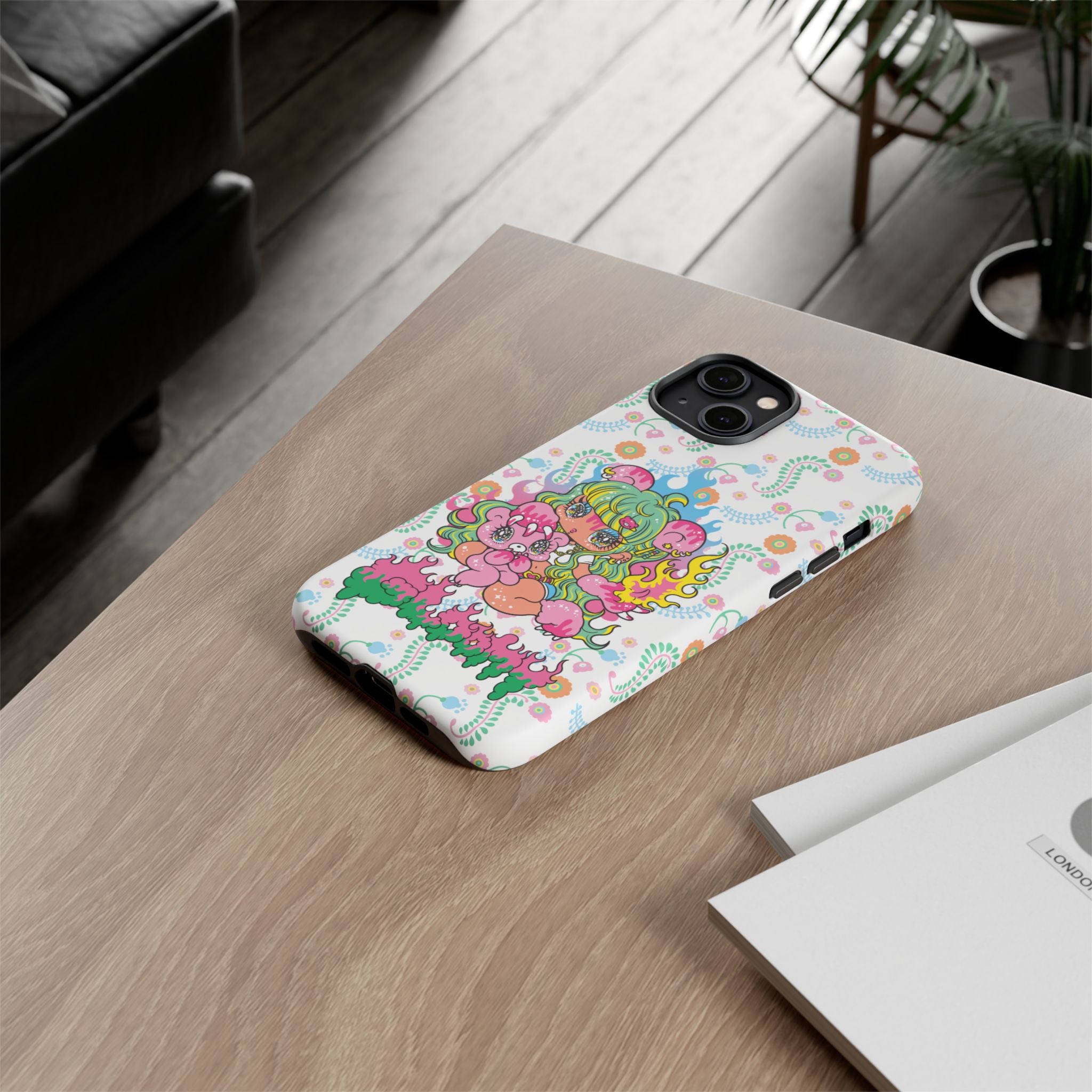 YURIE SEKIYA X GLOOMY BEAR ⭐️ FIRE GIRL PHONE CASE