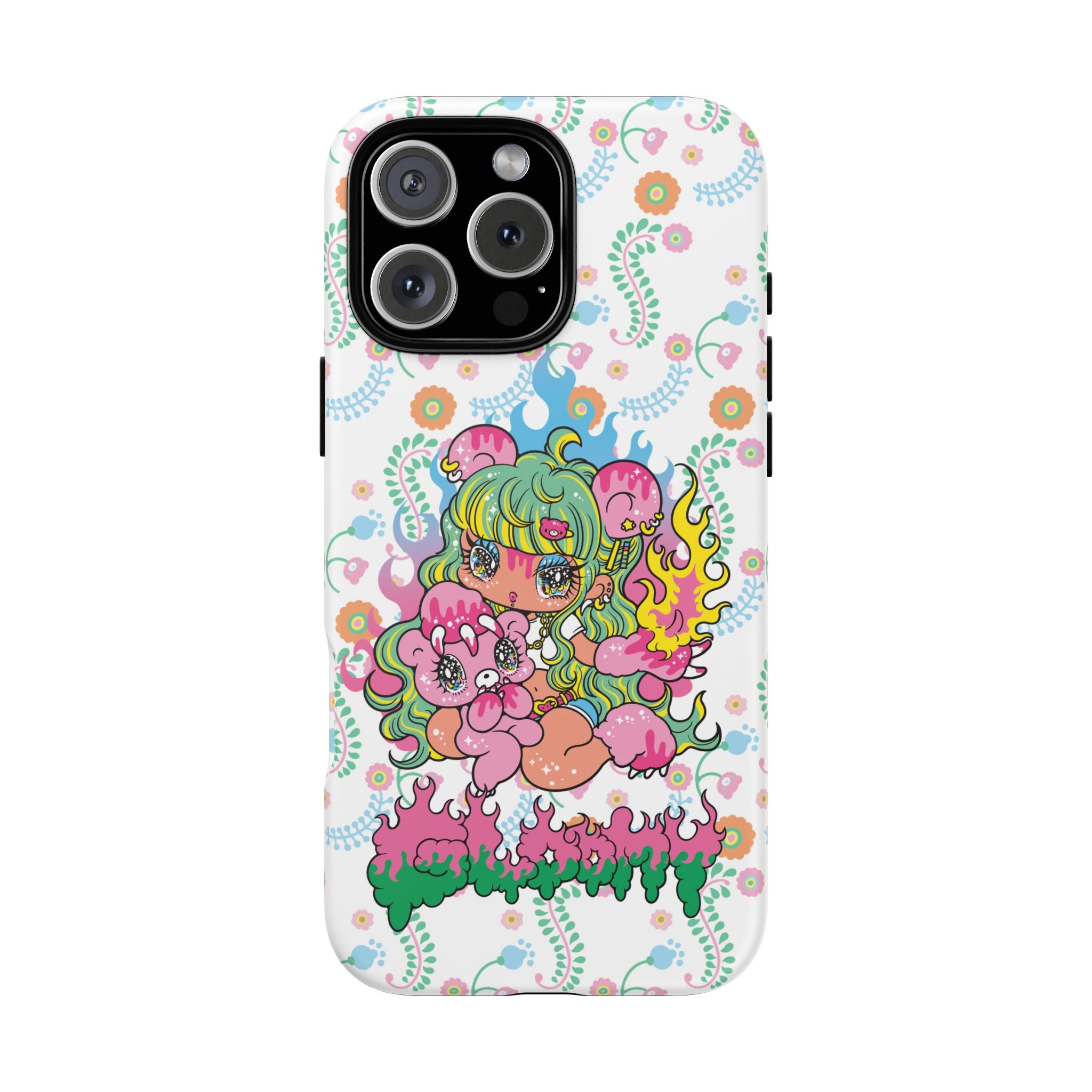 YURIE SEKIYA X GLOOMY BEAR ⭐️ FIRE GIRL PHONE CASE