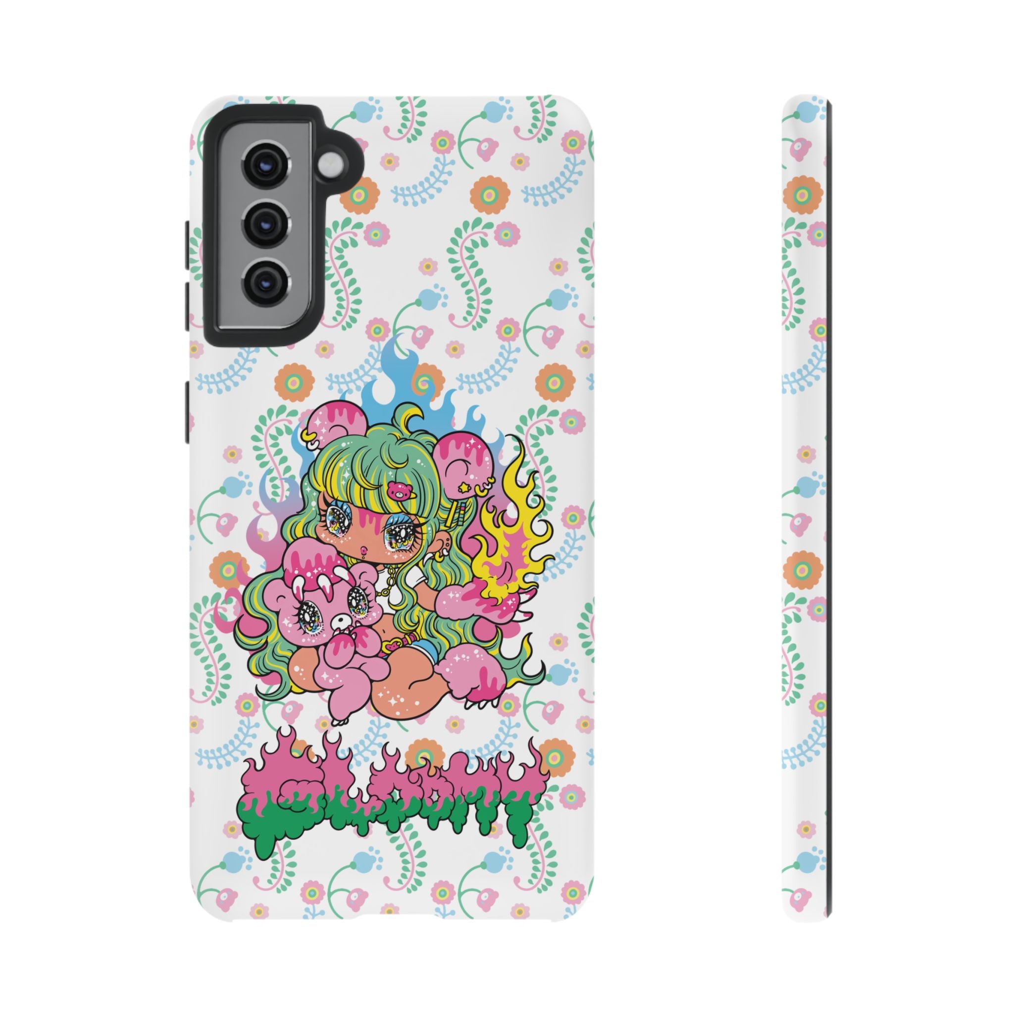 YURIE SEKIYA X GLOOMY BEAR ⭐️ FIRE GIRL PHONE CASE