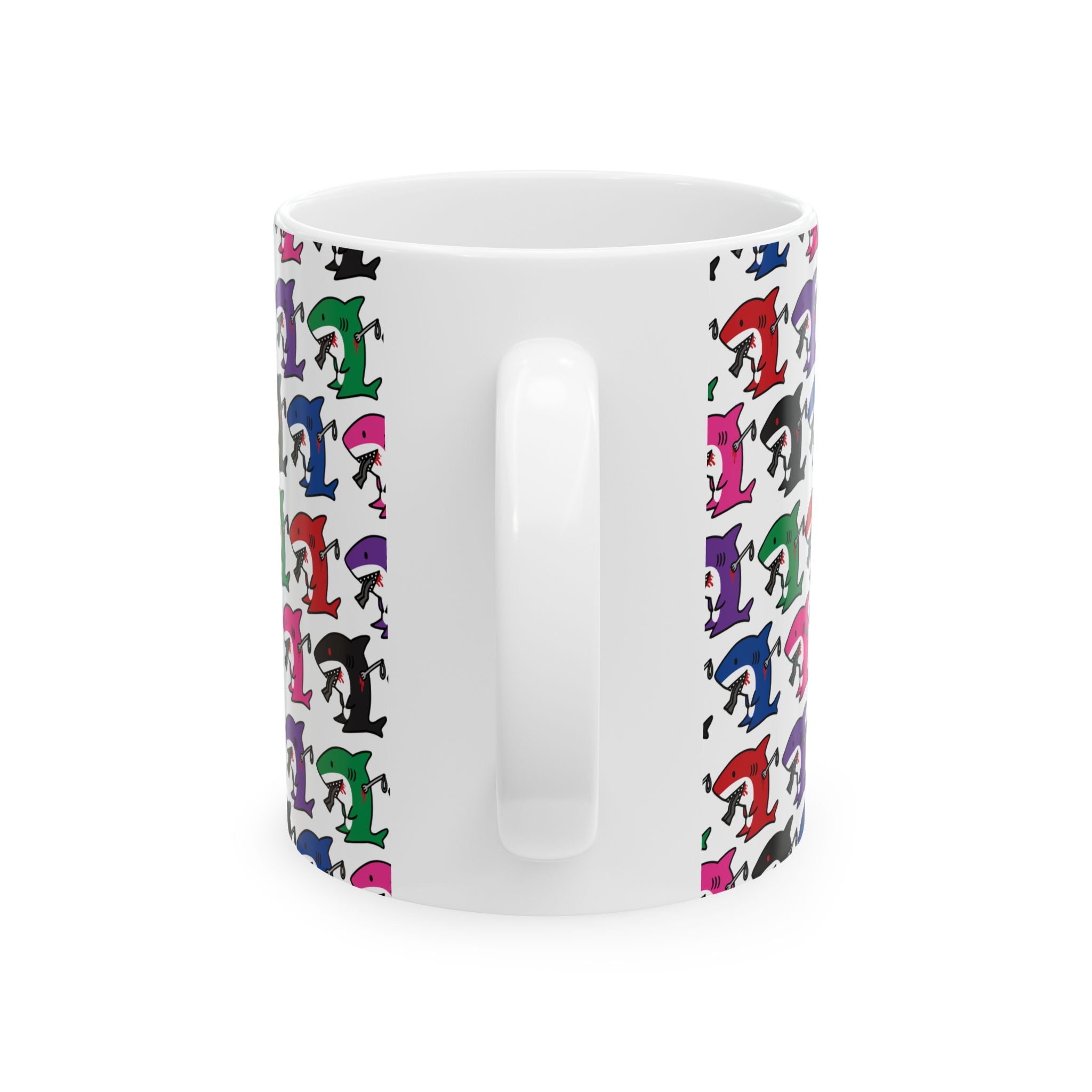 Colorfull Slit Gill Ceramic Mug, (11oz, 15oz)