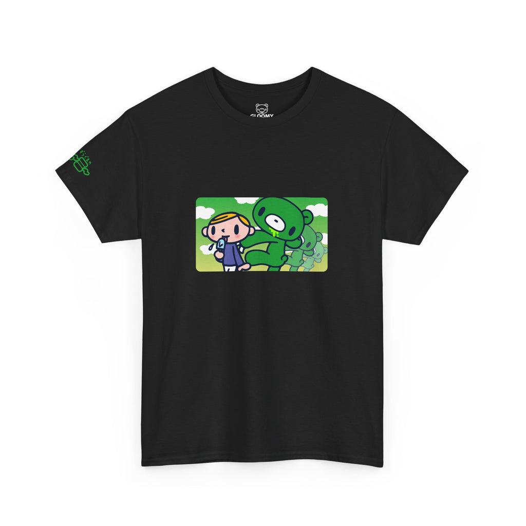 Sneak Up Green Gloomy Bear Tee