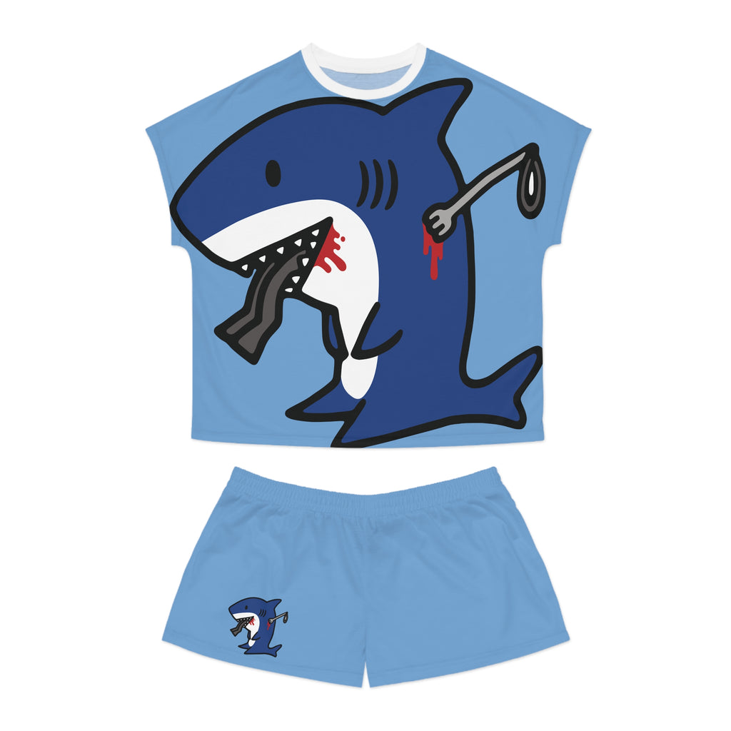 Slit Gill Big Blue Pajama Set