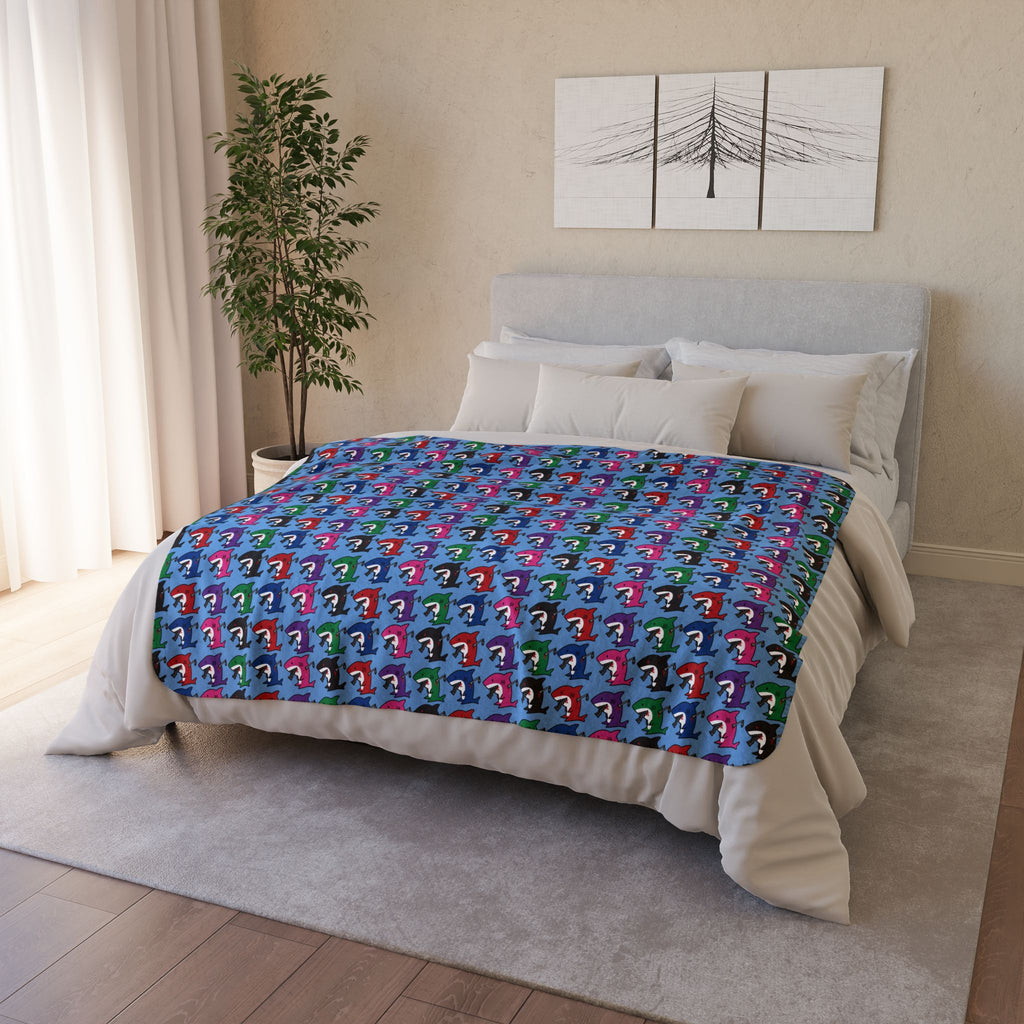 Slit Gill Fleece Sherpa Blanket