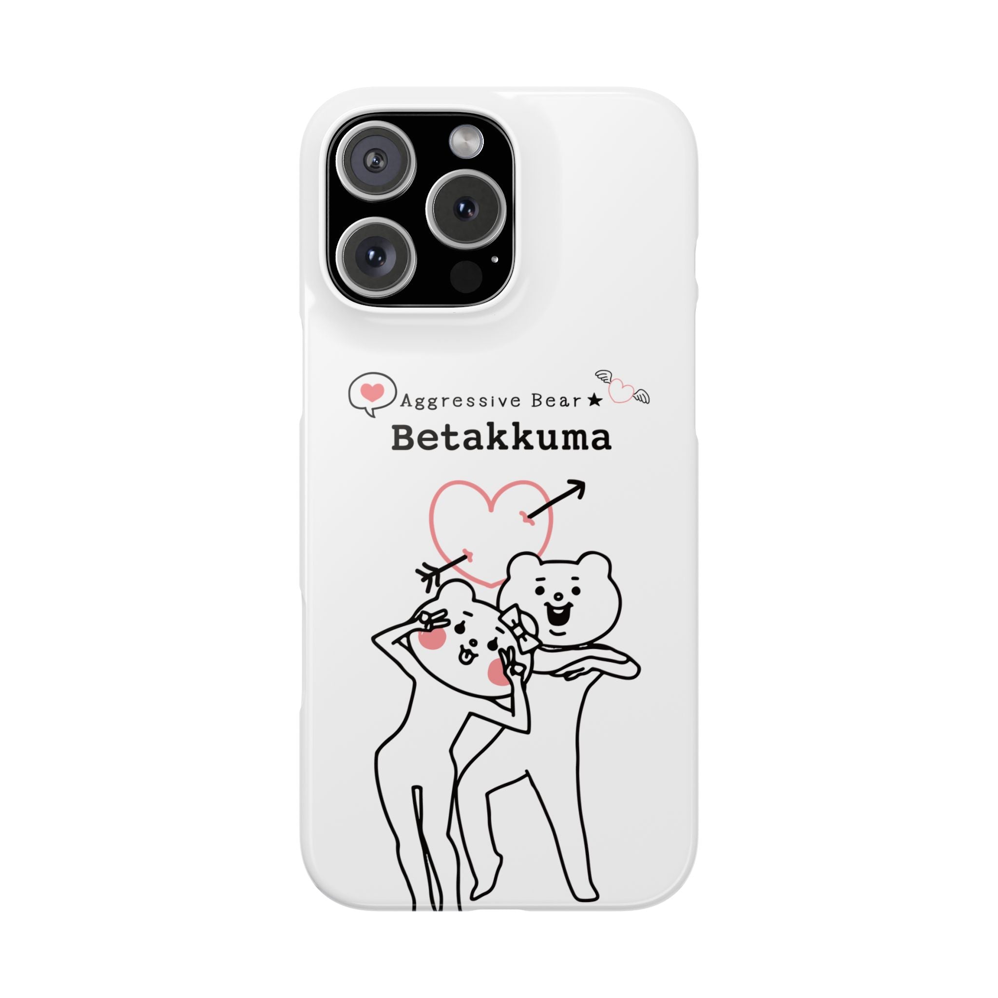 Betakkuma Arrow Heart Phone Case