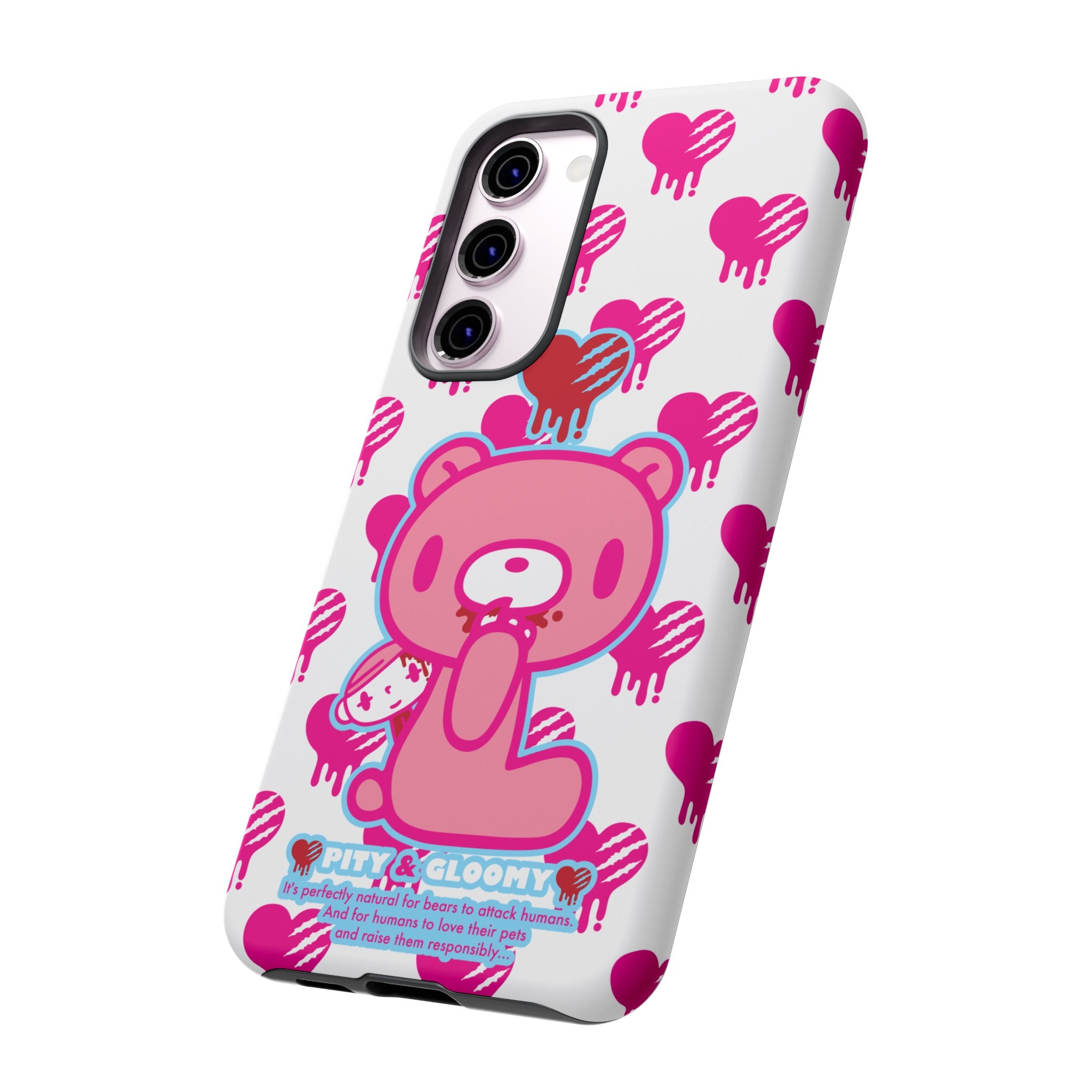 Gloomy Bear White Phone Case