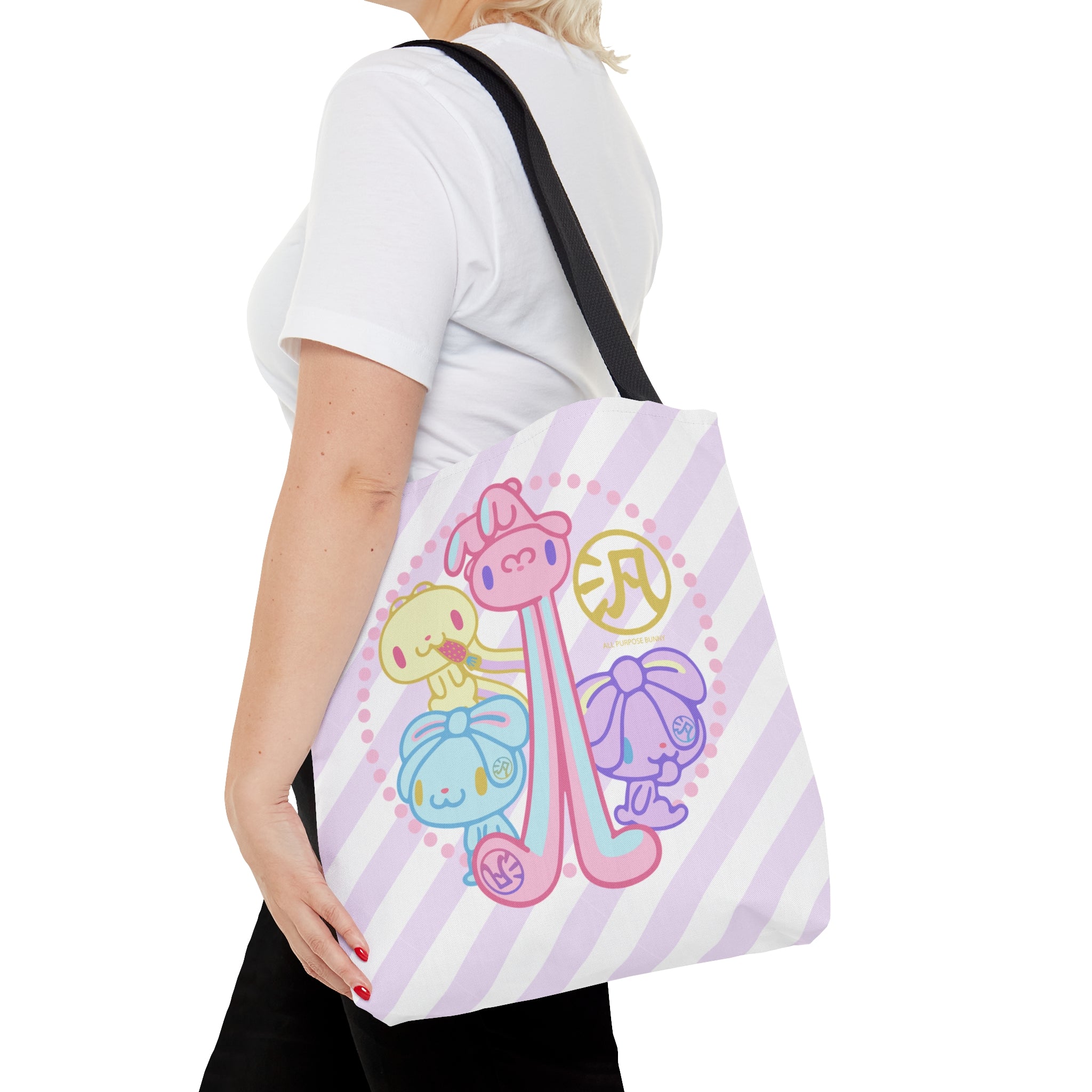 All Purpose Bunny Group Pastel Tote Bag