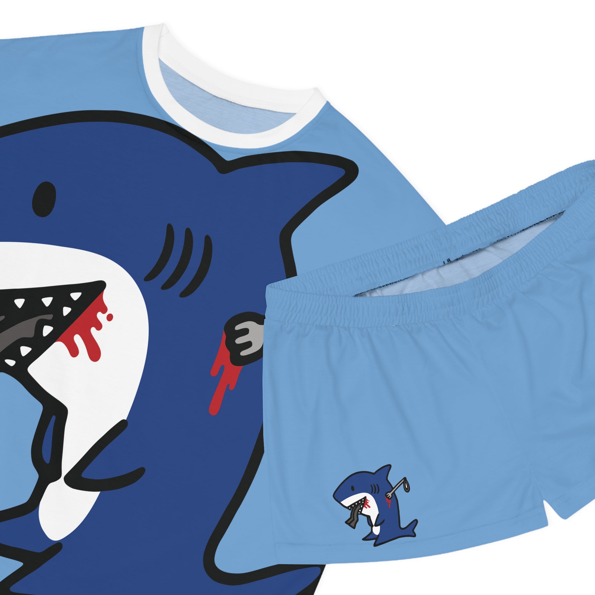 Slit Gill Big Blue Pajama Set