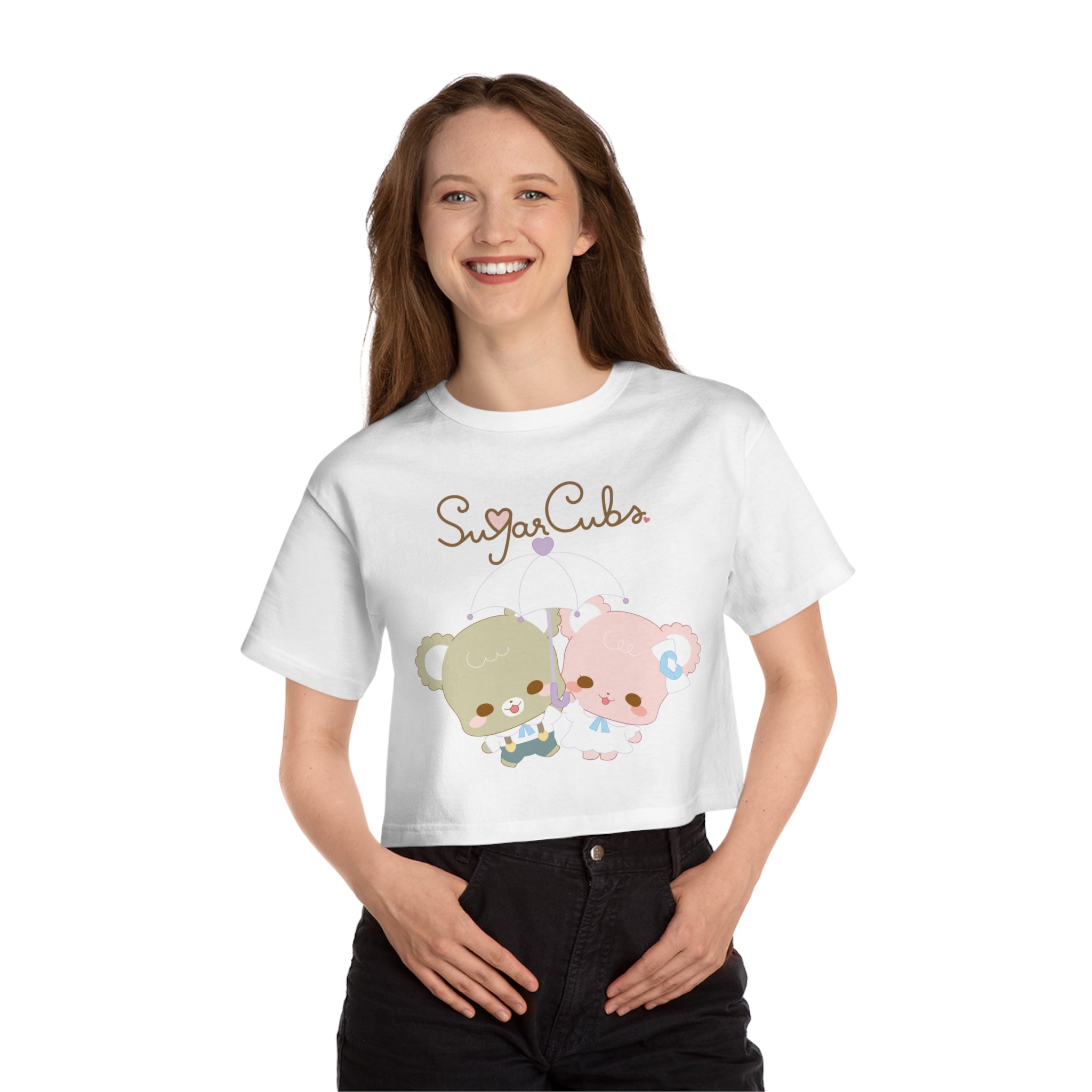Sugar Cubs Love T Champion Women's Heritage Cropped T-Shirt