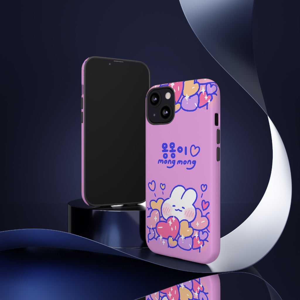 Lovely Mong Mong Heart Bath Phone Case
