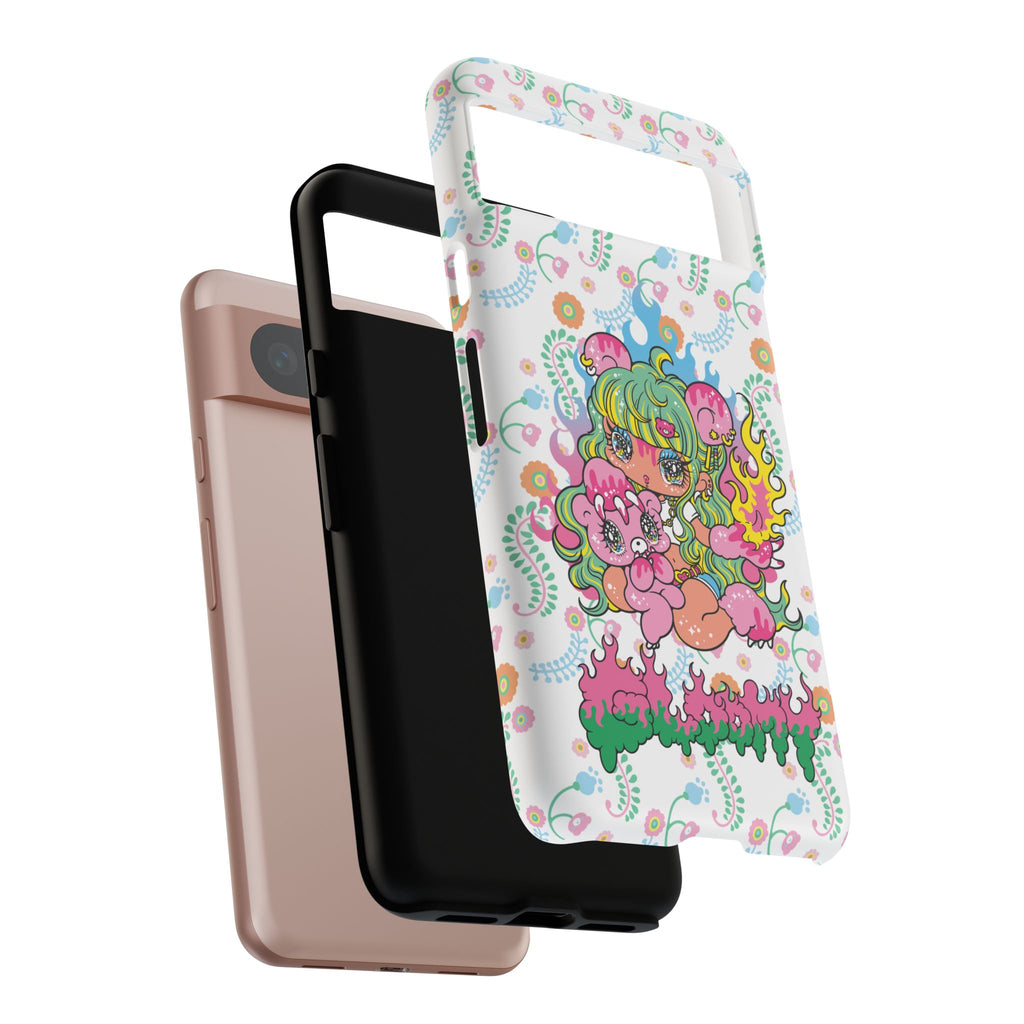 YURIE SEKIYA X GLOOMY BEAR ⭐️ FIRE GIRL PHONE CASE