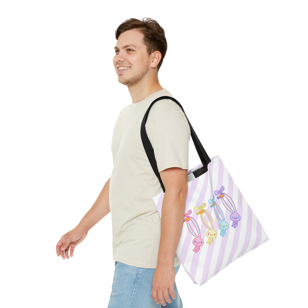 All Purpose Bunny Swing Pastel Tote Bag