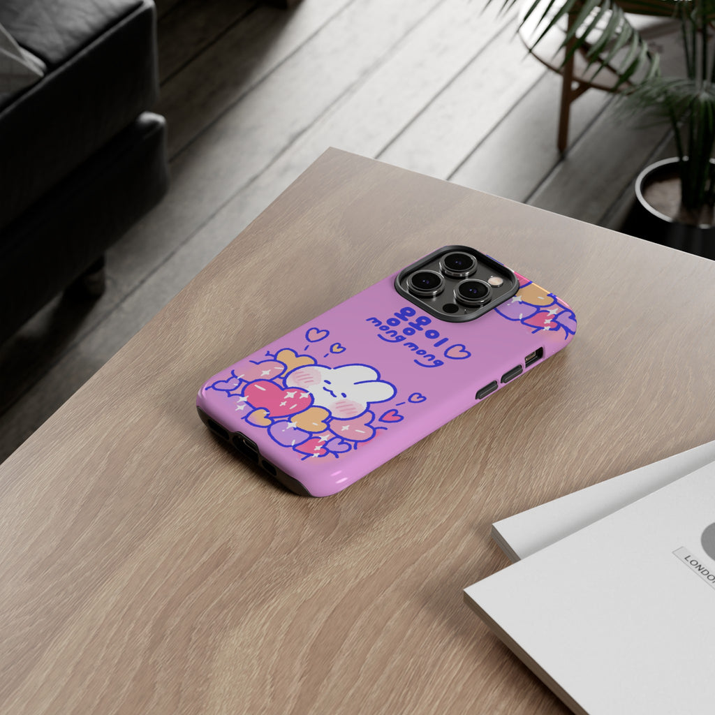 Lovely Mong Mong Heart Bath Phone Case
