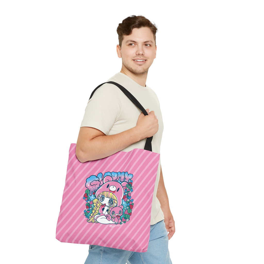 Yurie Sekiya x Gloomy Bear ⭐️ Gloomy-Girl Strawberry Tote Bag
