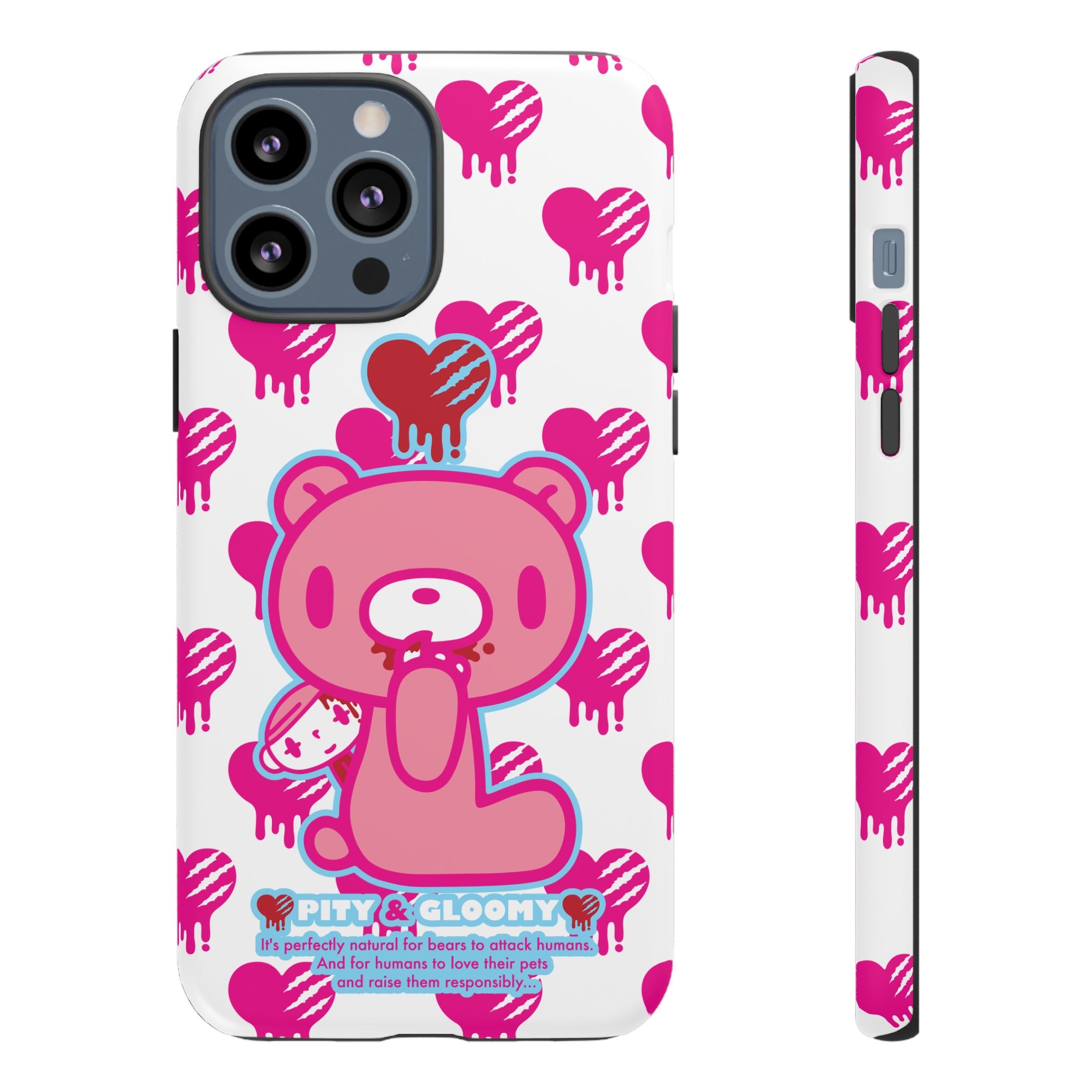 Gloomy Bear White Phone Case