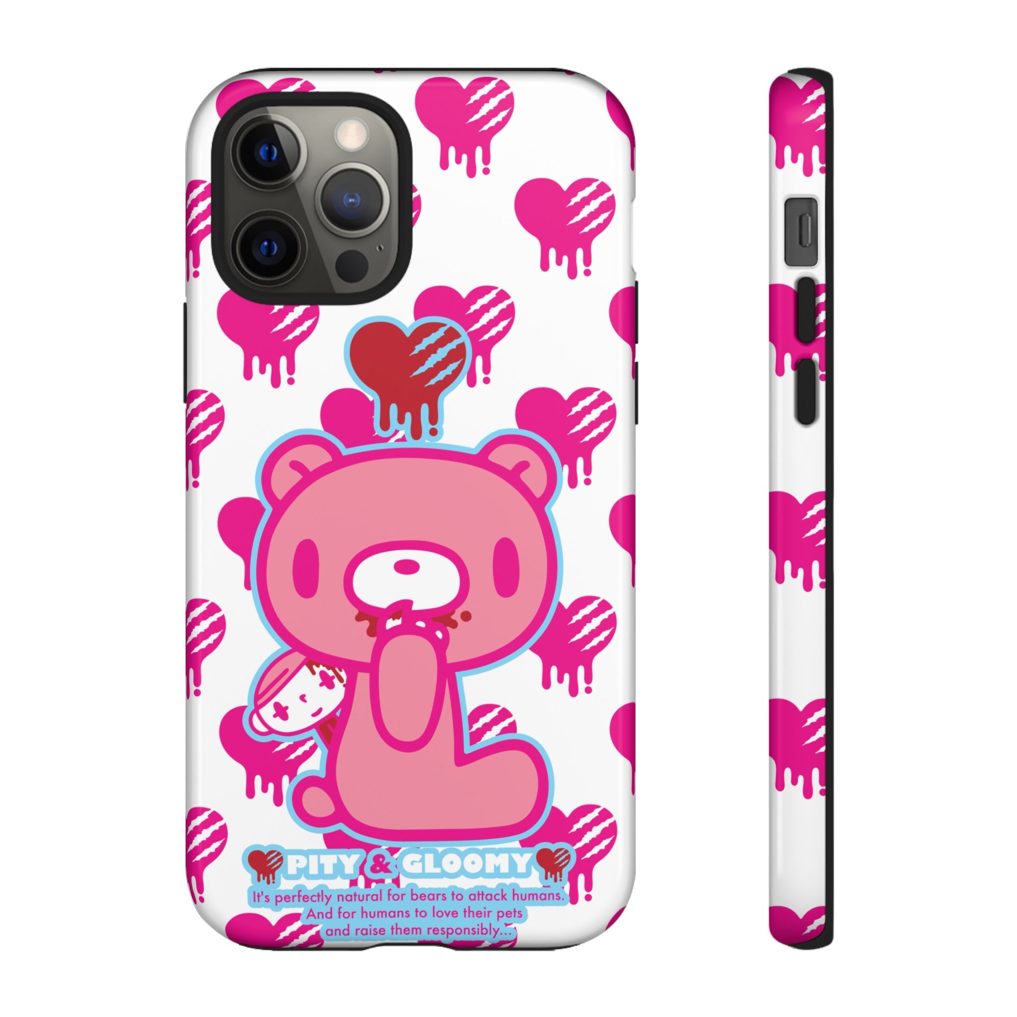 Gloomy Bear White Phone Case