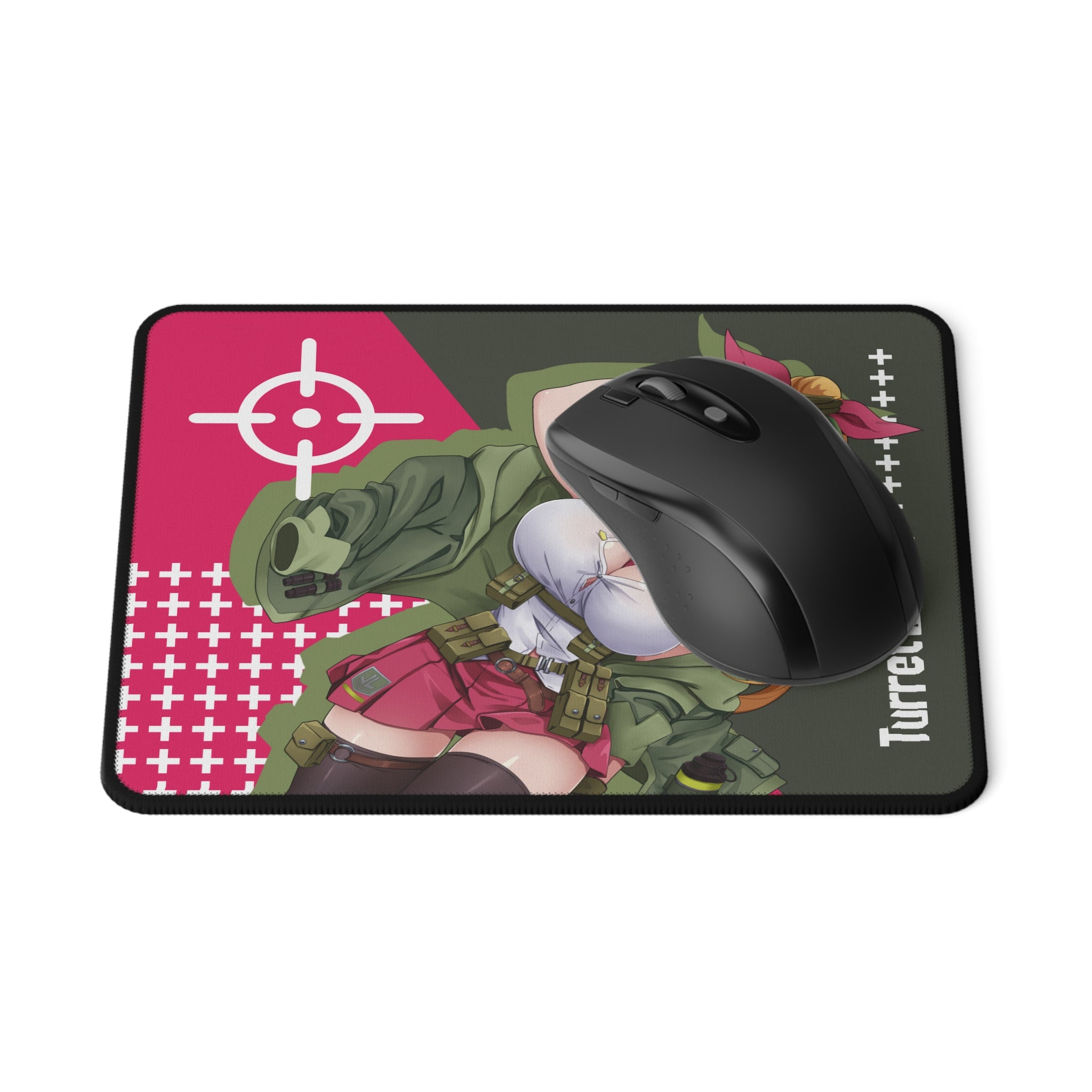 タレットガールズ LOCK ON ノンスリップゲーミングマウスパッド
