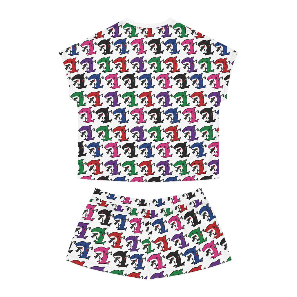 Slit Gill pattern Pajama Set