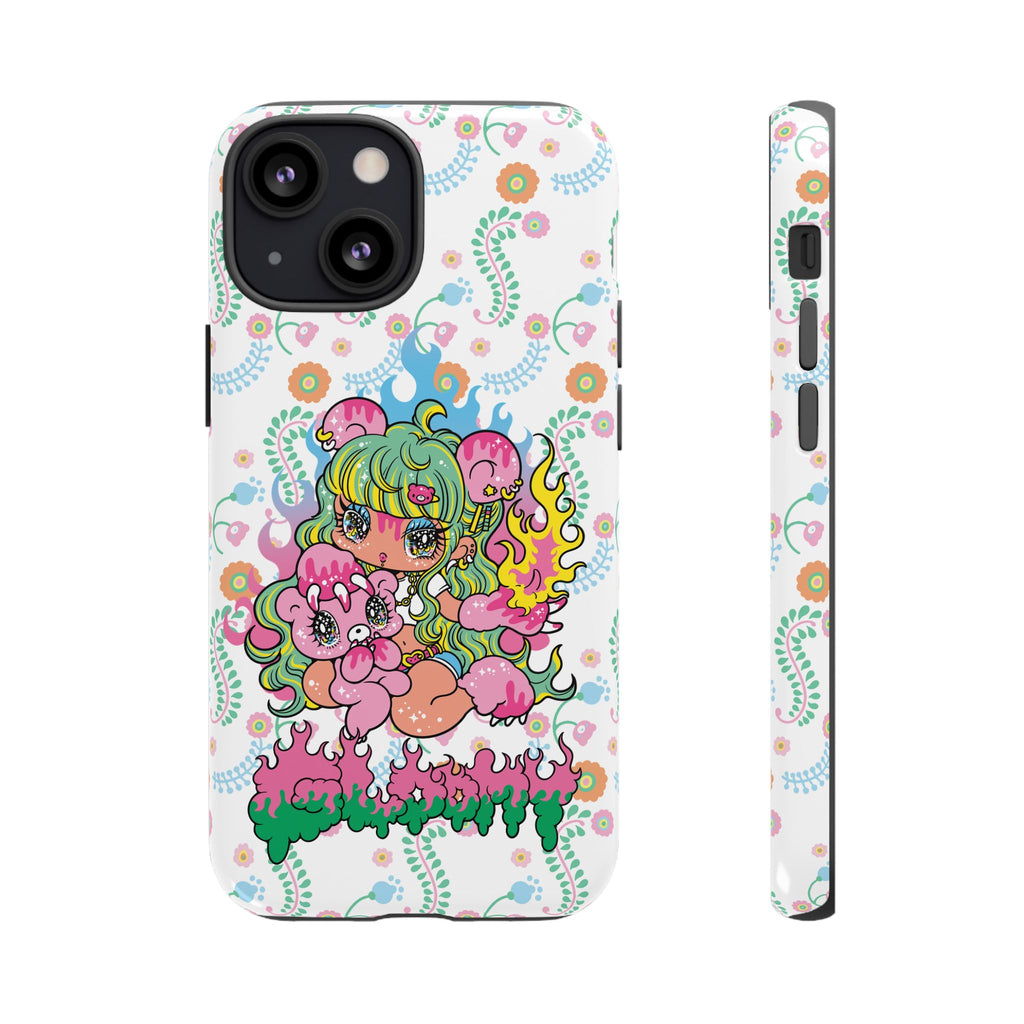 YURIE SEKIYA X GLOOMY BEAR ⭐️ FIRE GIRL PHONE CASE