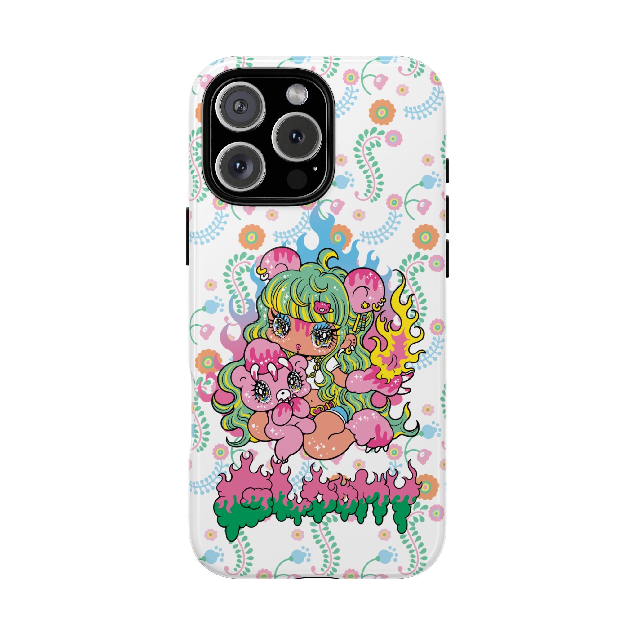 YURIE SEKIYA X GLOOMY BEAR ⭐️ FIRE GIRL PHONE CASE