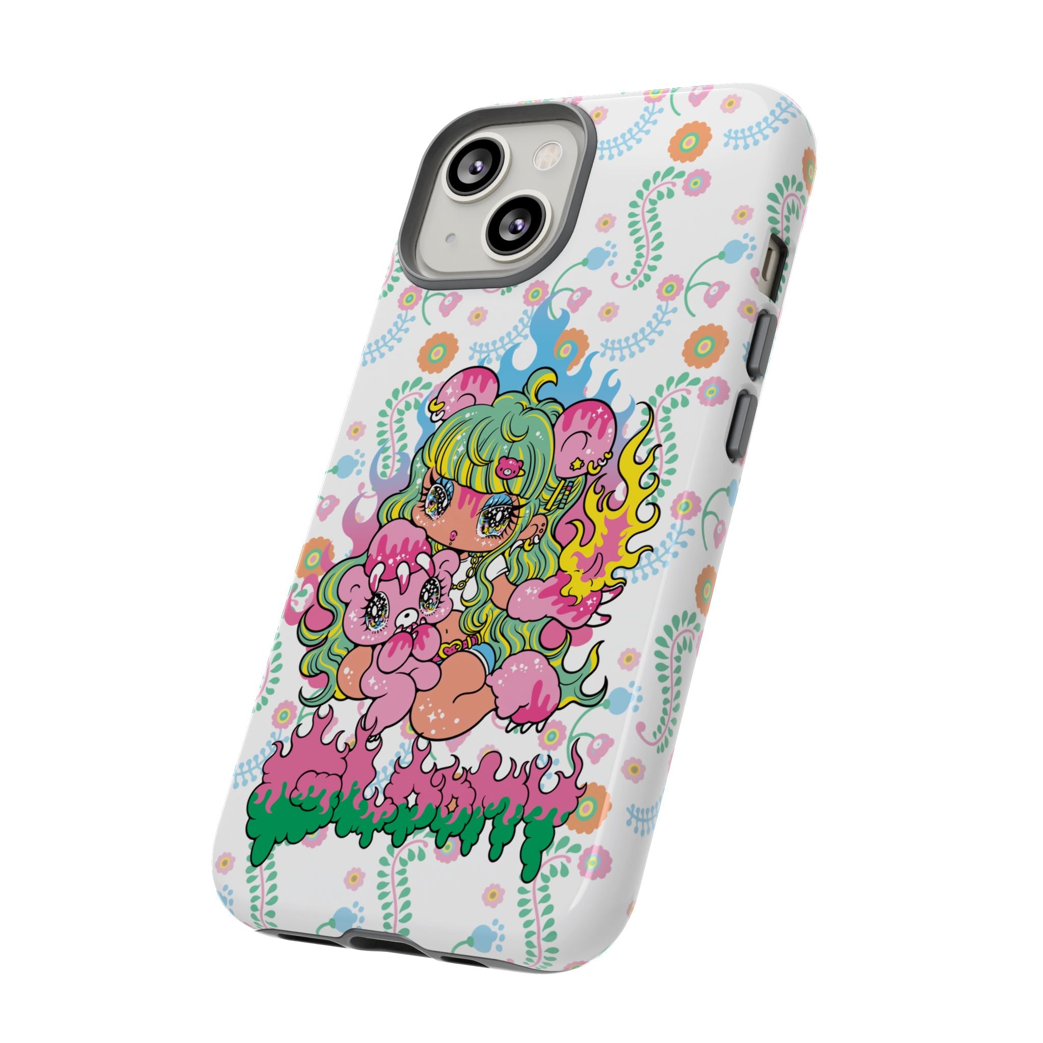 YURIE SEKIYA X GLOOMY BEAR ⭐️ FIRE GIRL PHONE CASE