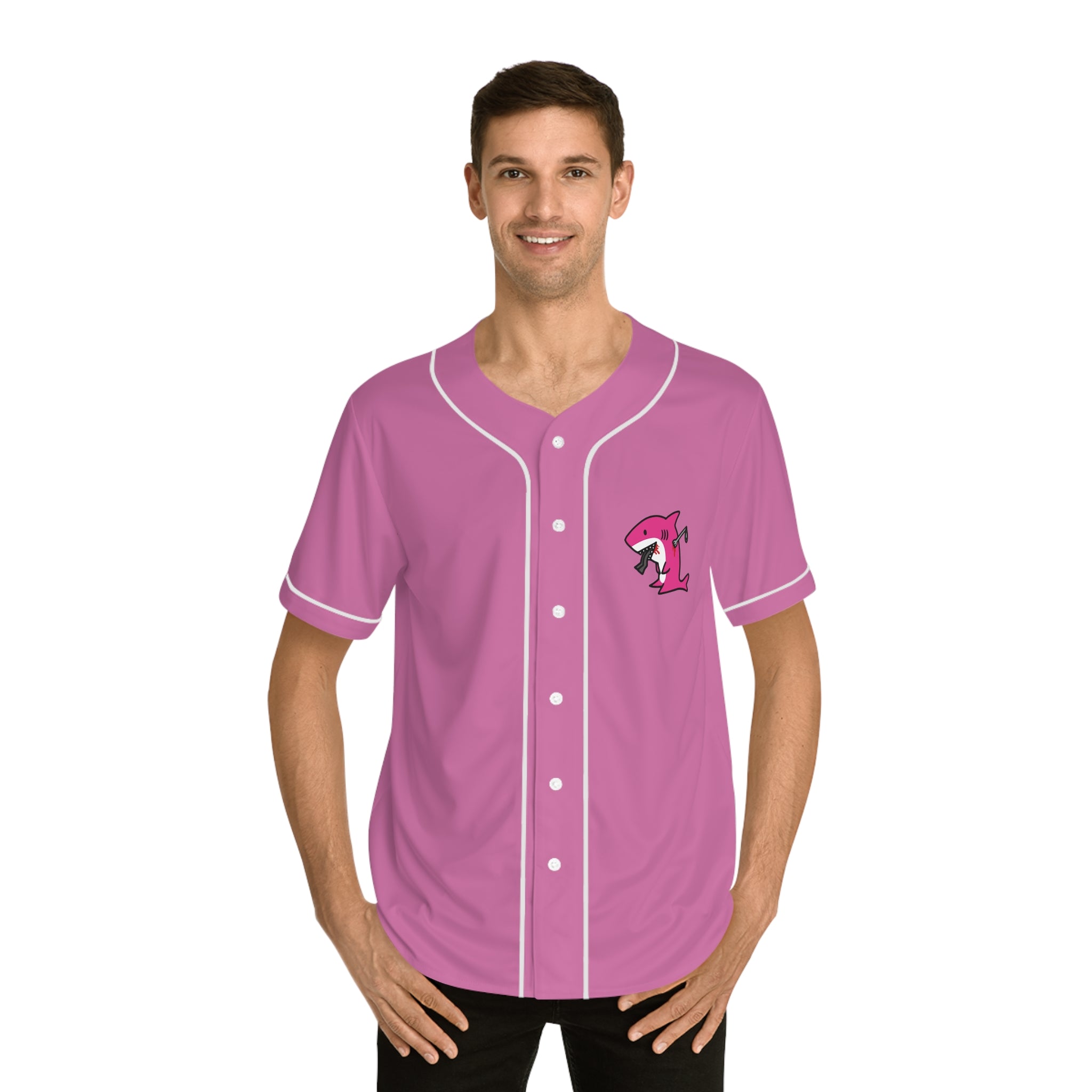Pink Slitgill Baseball Jersey (AOP)