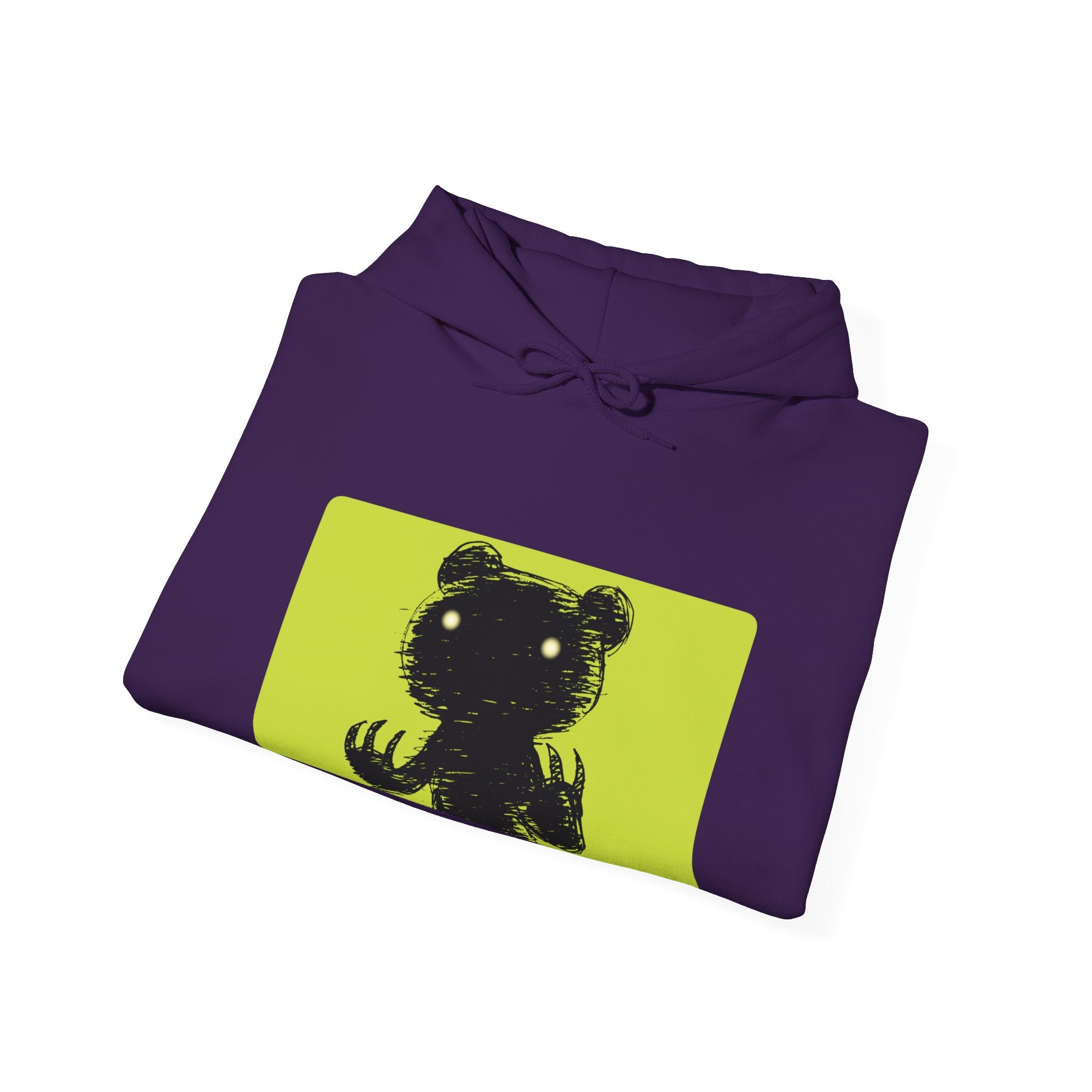 Green Block Abstraction Gloomy Bear Hoodie