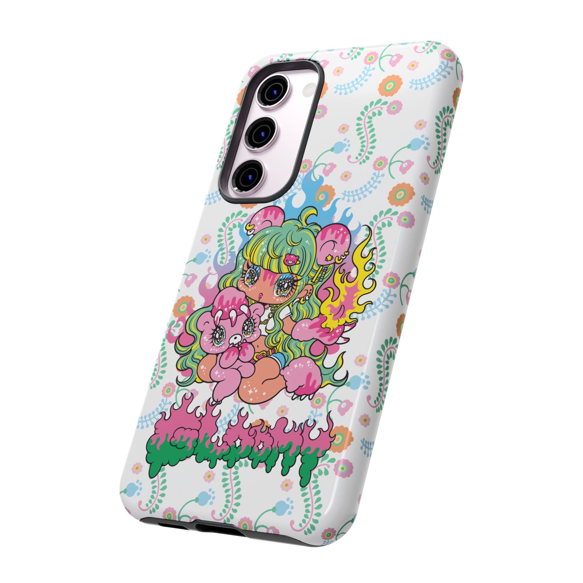 YURIE SEKIYA X GLOOMY BEAR ⭐️ FIRE GIRL PHONE CASE