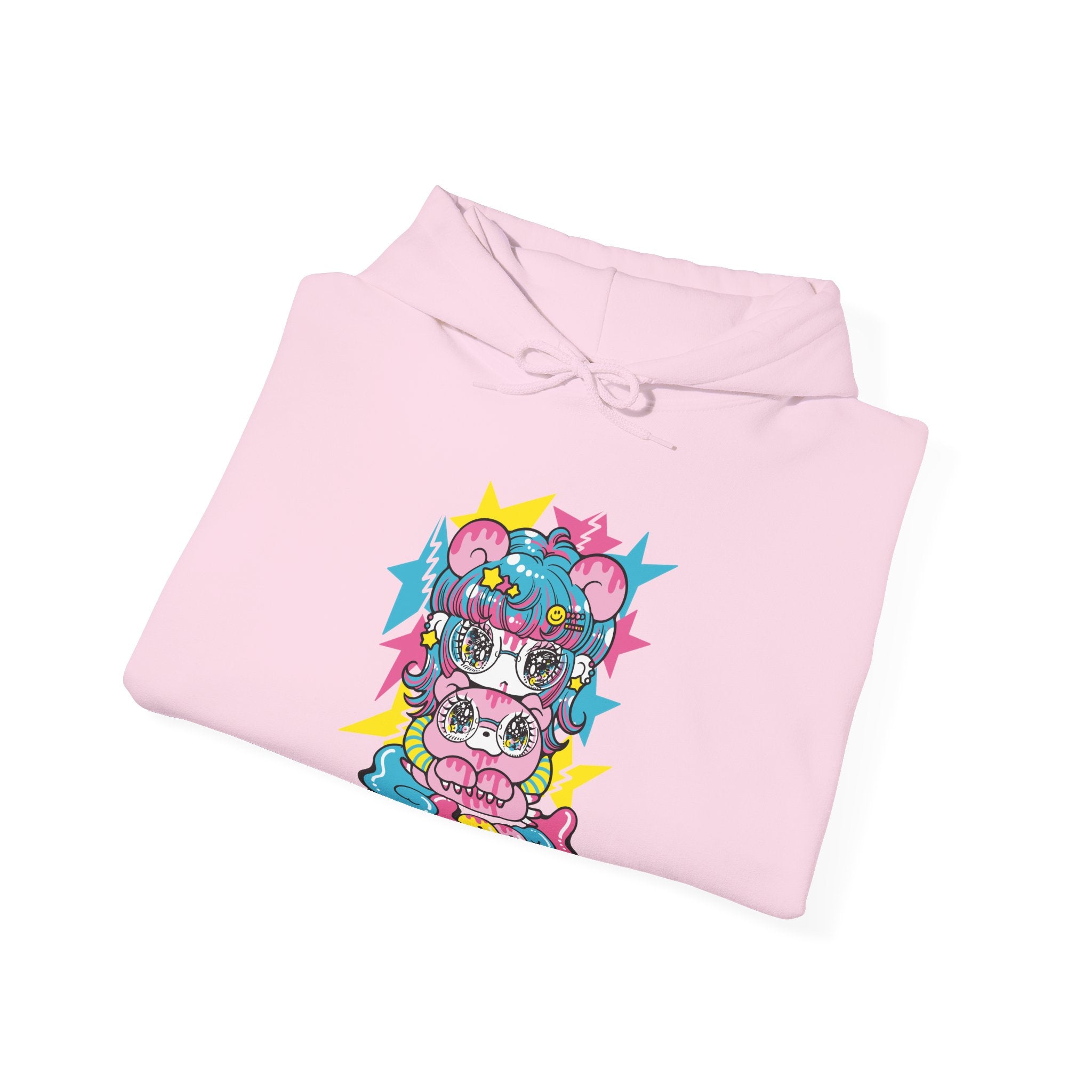 YURIE SEKIYA X GLOOMY BEAR🌟STARRY GAL ユニセックス フード付きスウェットシャツ